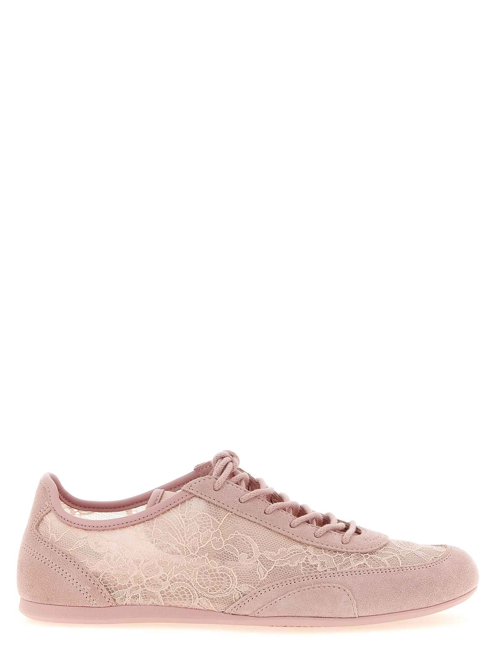 Jimmy Choo Multicolor Tencel Low Top Sneakers