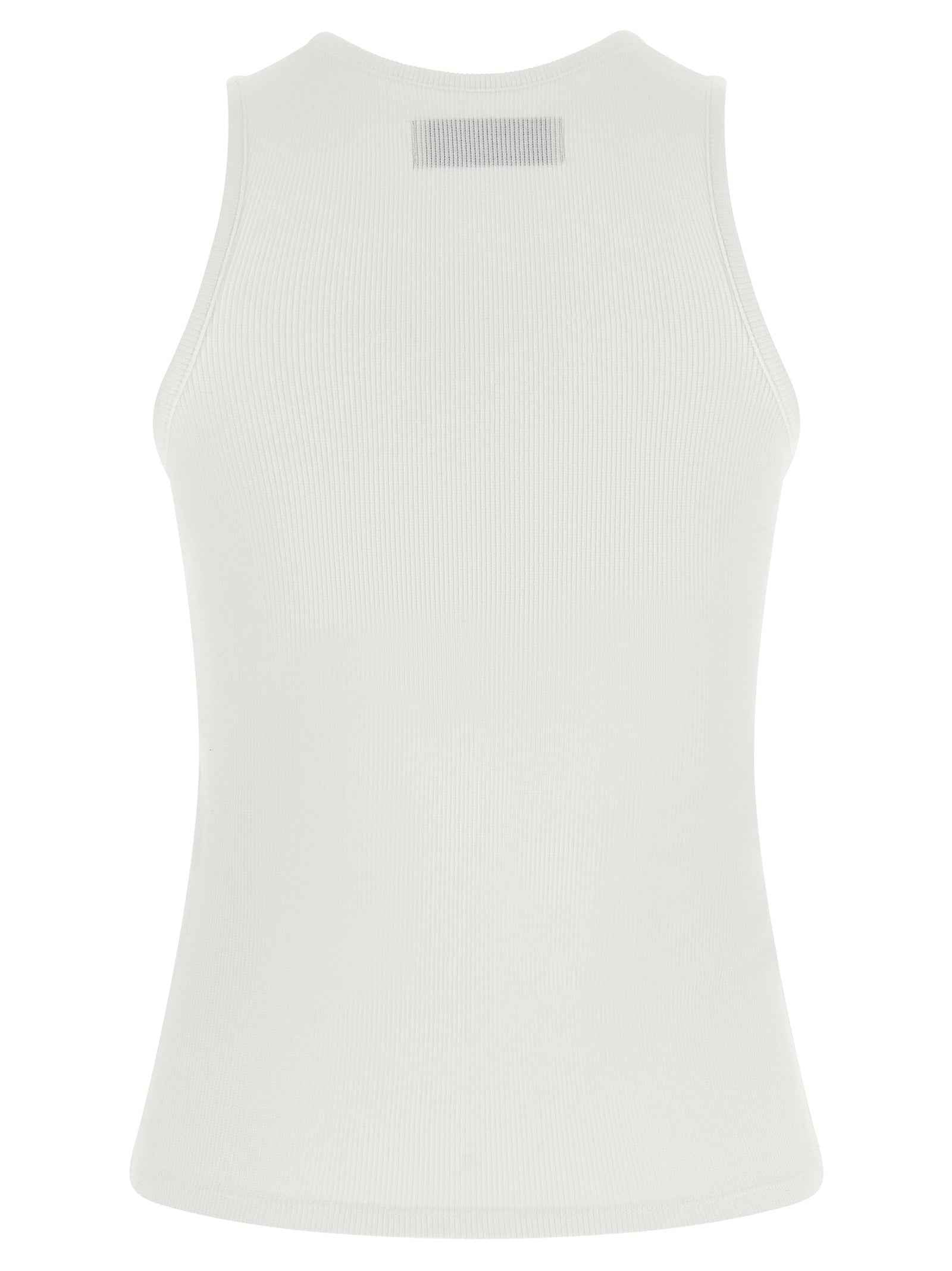 Vivienne Westwood White Cotton Sleeveles T-Shirt