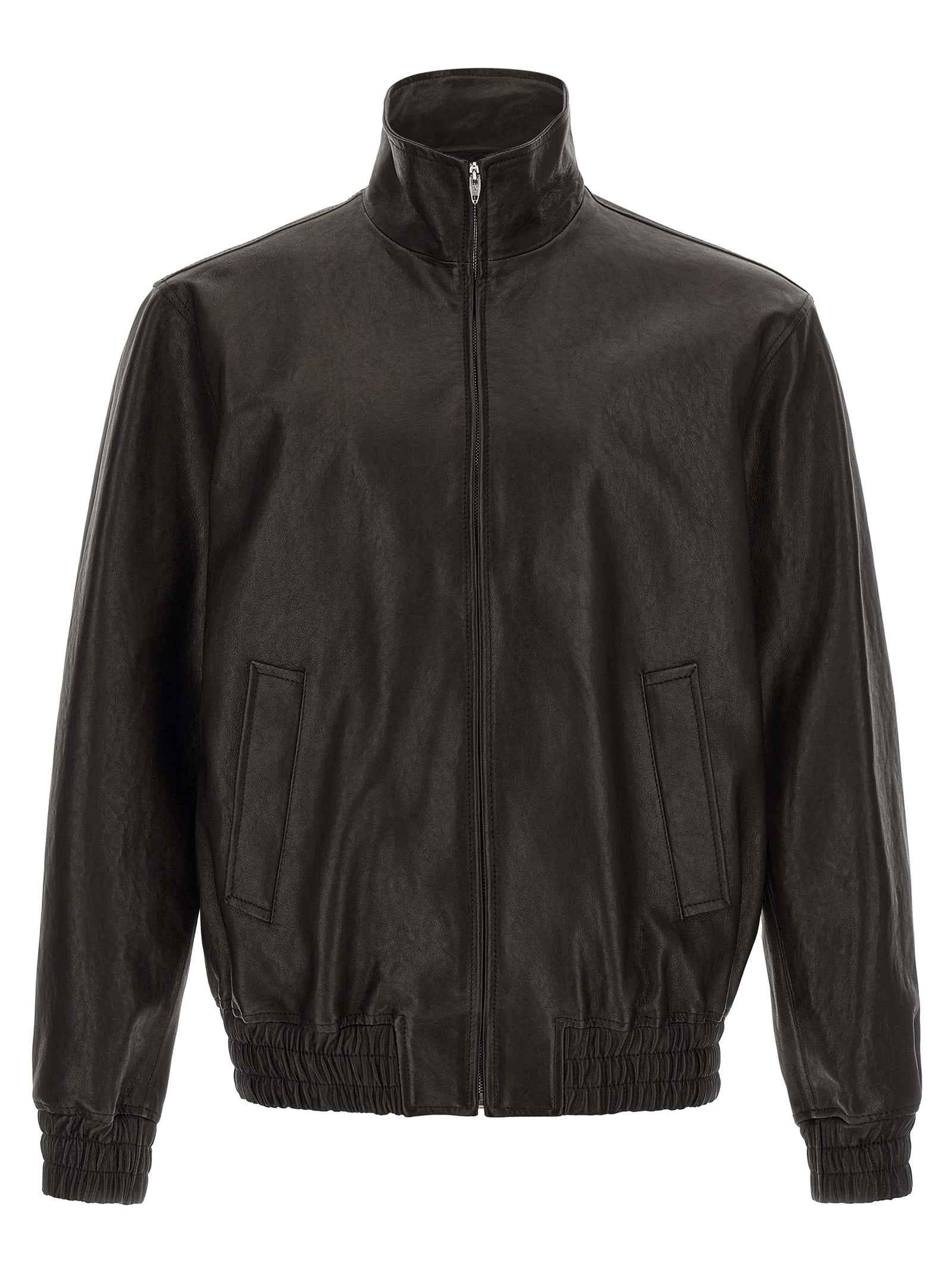 Valentino Garavani Black Calfskin Leather Jacket