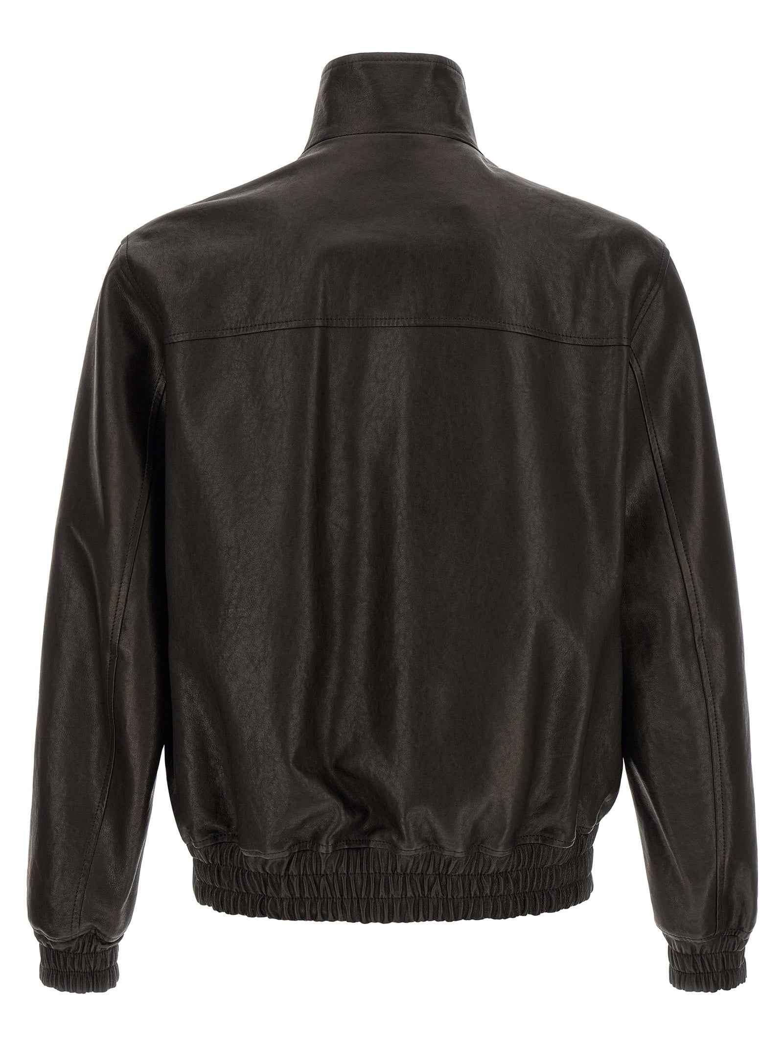 Valentino Garavani Black Calfskin Leather Jacket