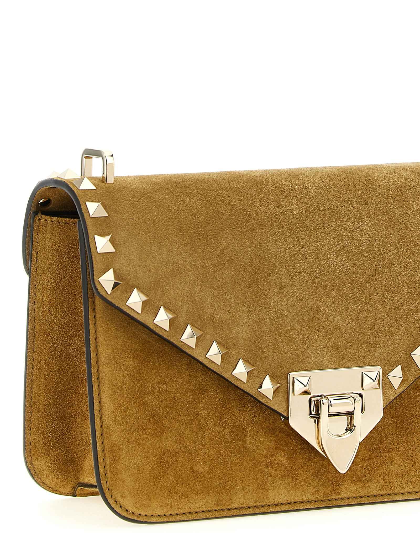 Valentino Garavani Beige Calfskin Crossbody Bag