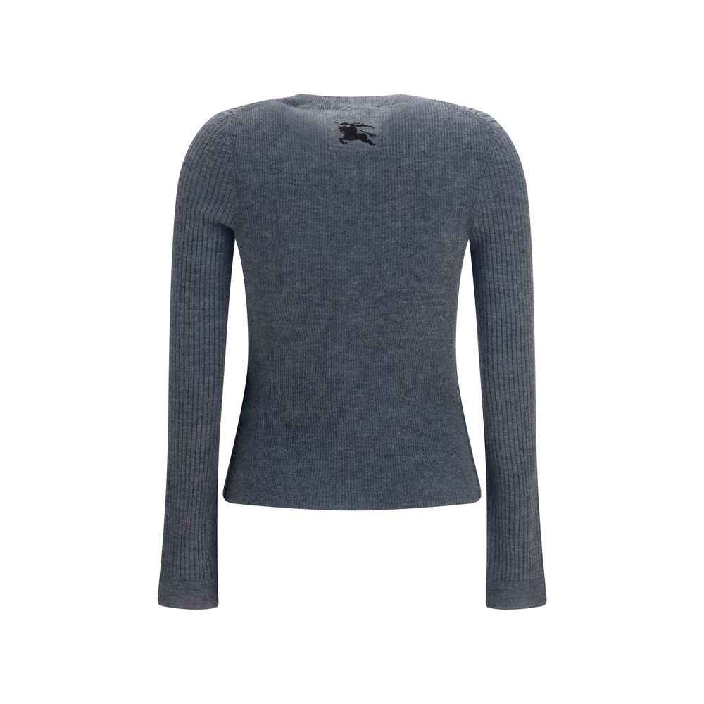 Burberry Gray Cashmere Cardigan