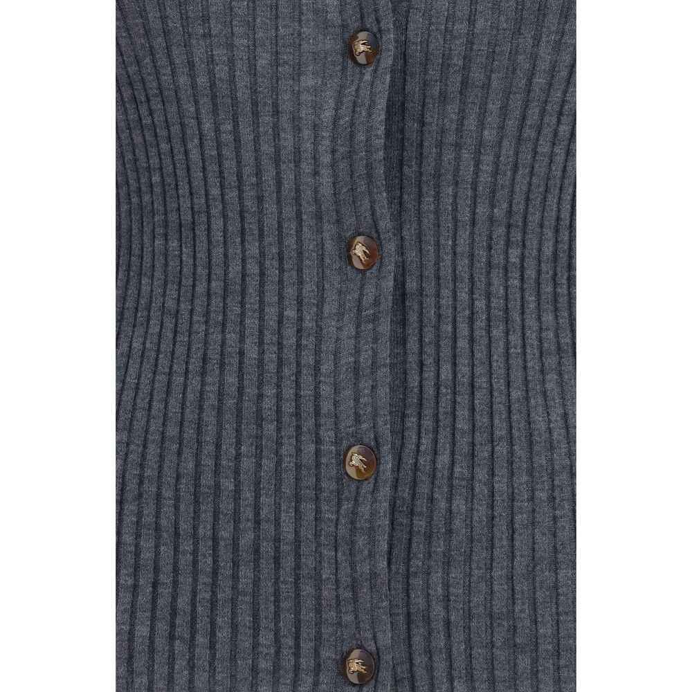 Burberry Gray Cashmere Cardigan