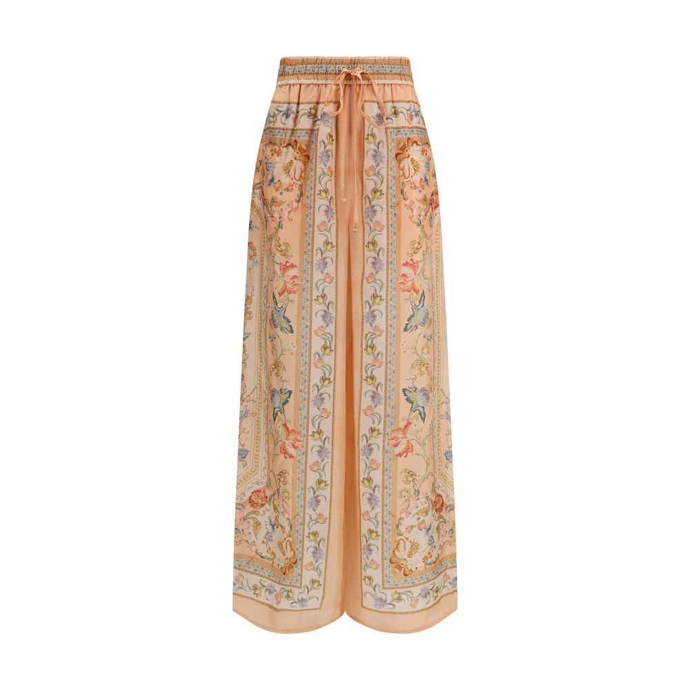 Zimmermann Multicolor Silk Casual Pants