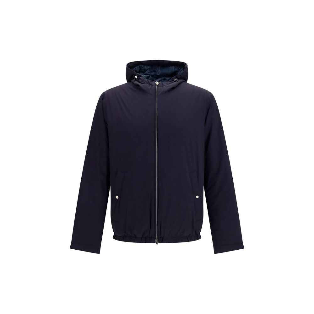 Herno Blue Goose Down Full-Length Jacket