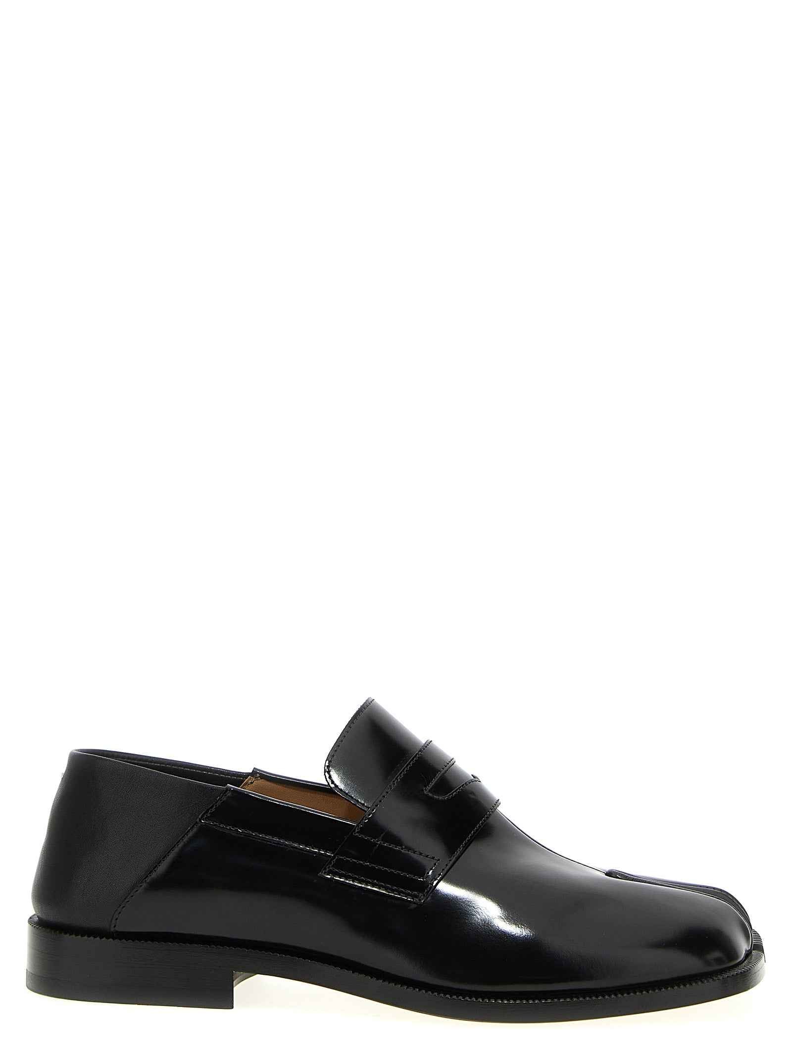 Maison Margiela Black Calfskin Slip-On Loafers