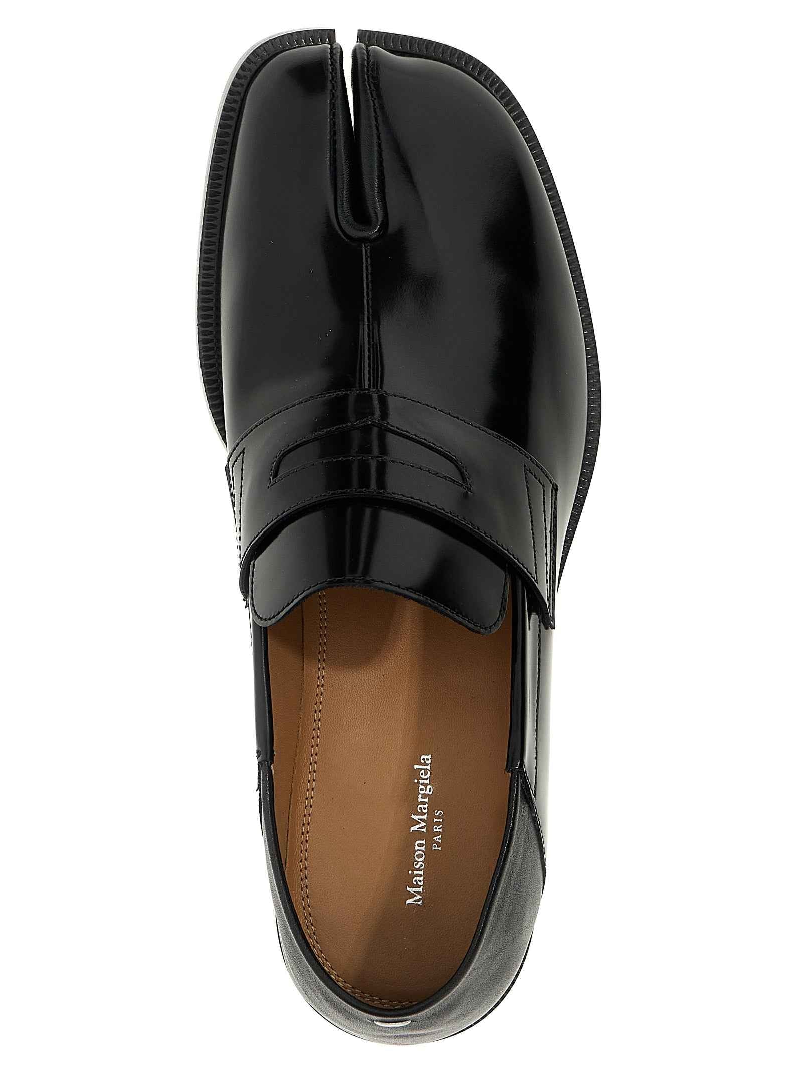 Maison Margiela Black Calfskin Slip-On Loafers