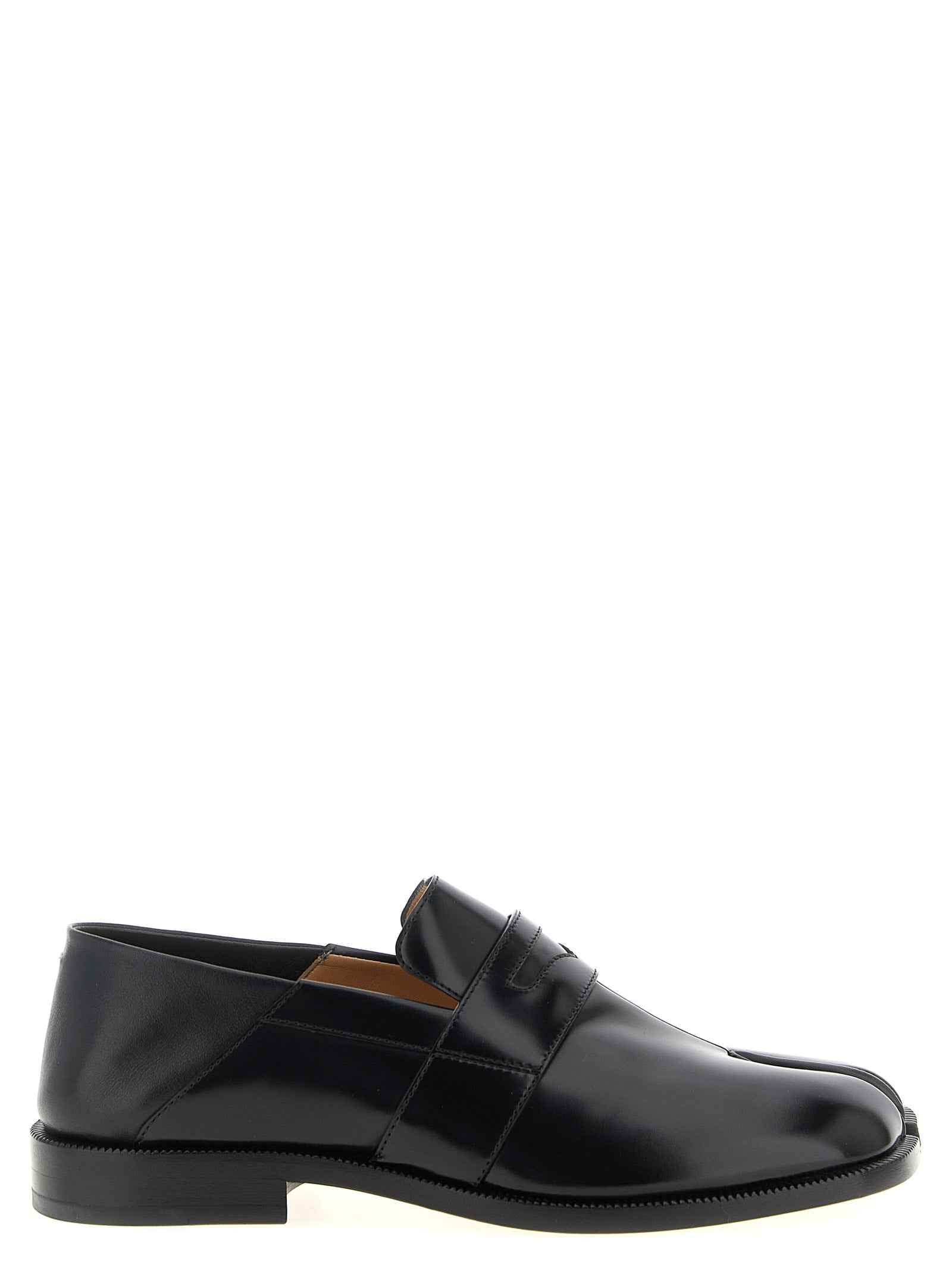 Maison Margiela Black Calfskin Slip-On Loafers