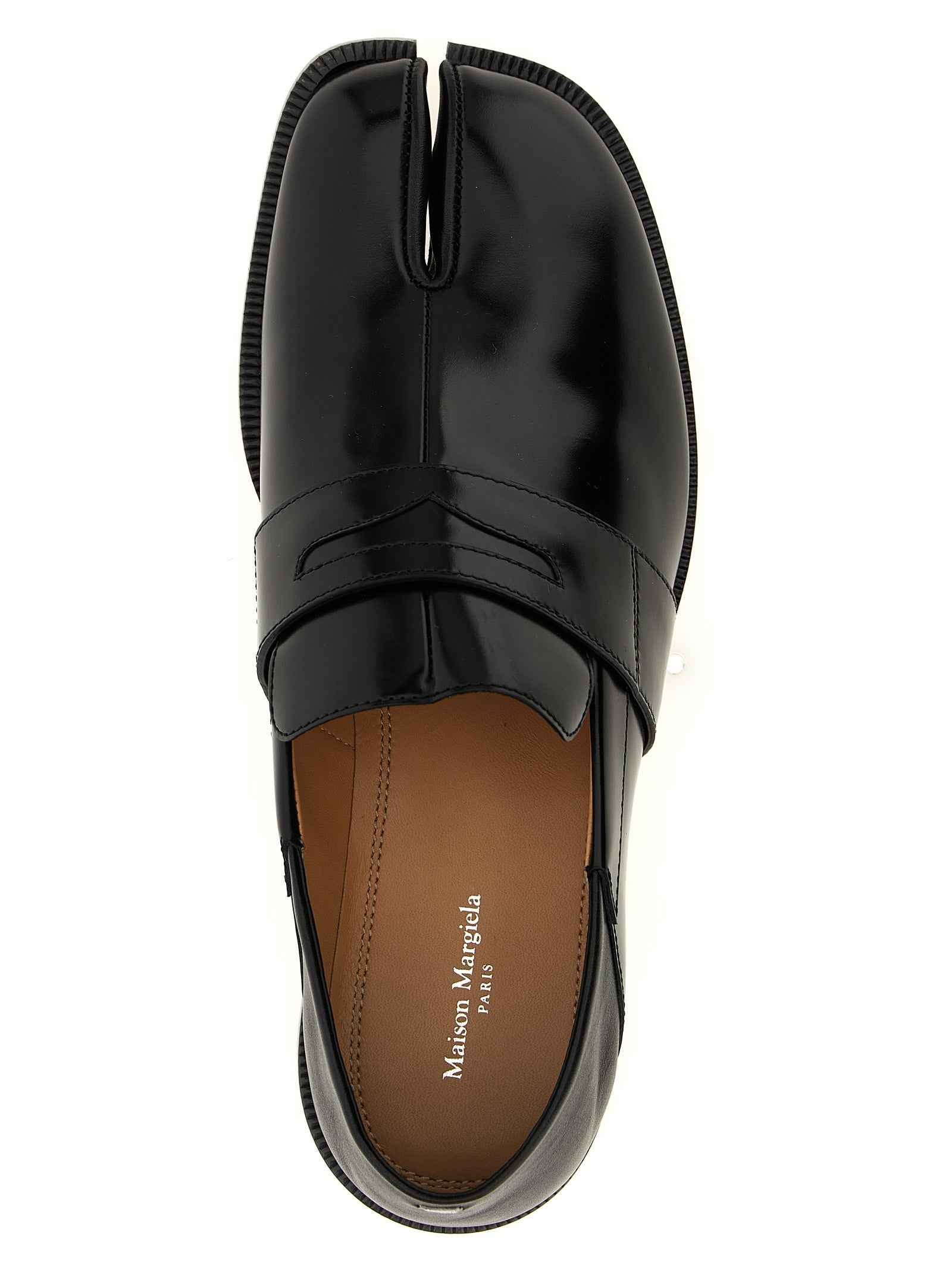 Maison Margiela Black Calfskin Slip-On Loafers