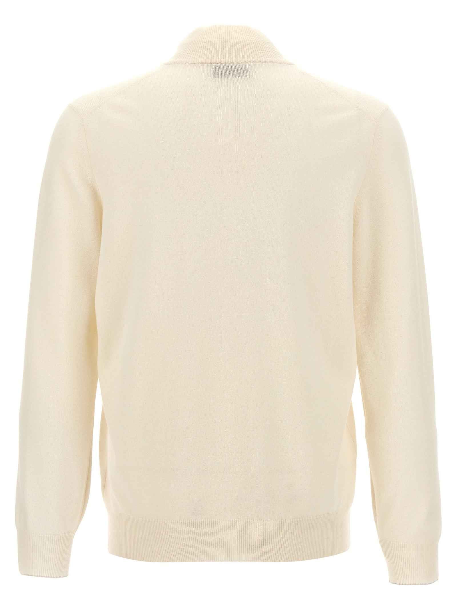 Brunello Cucinelli White Cashmere Cardigan