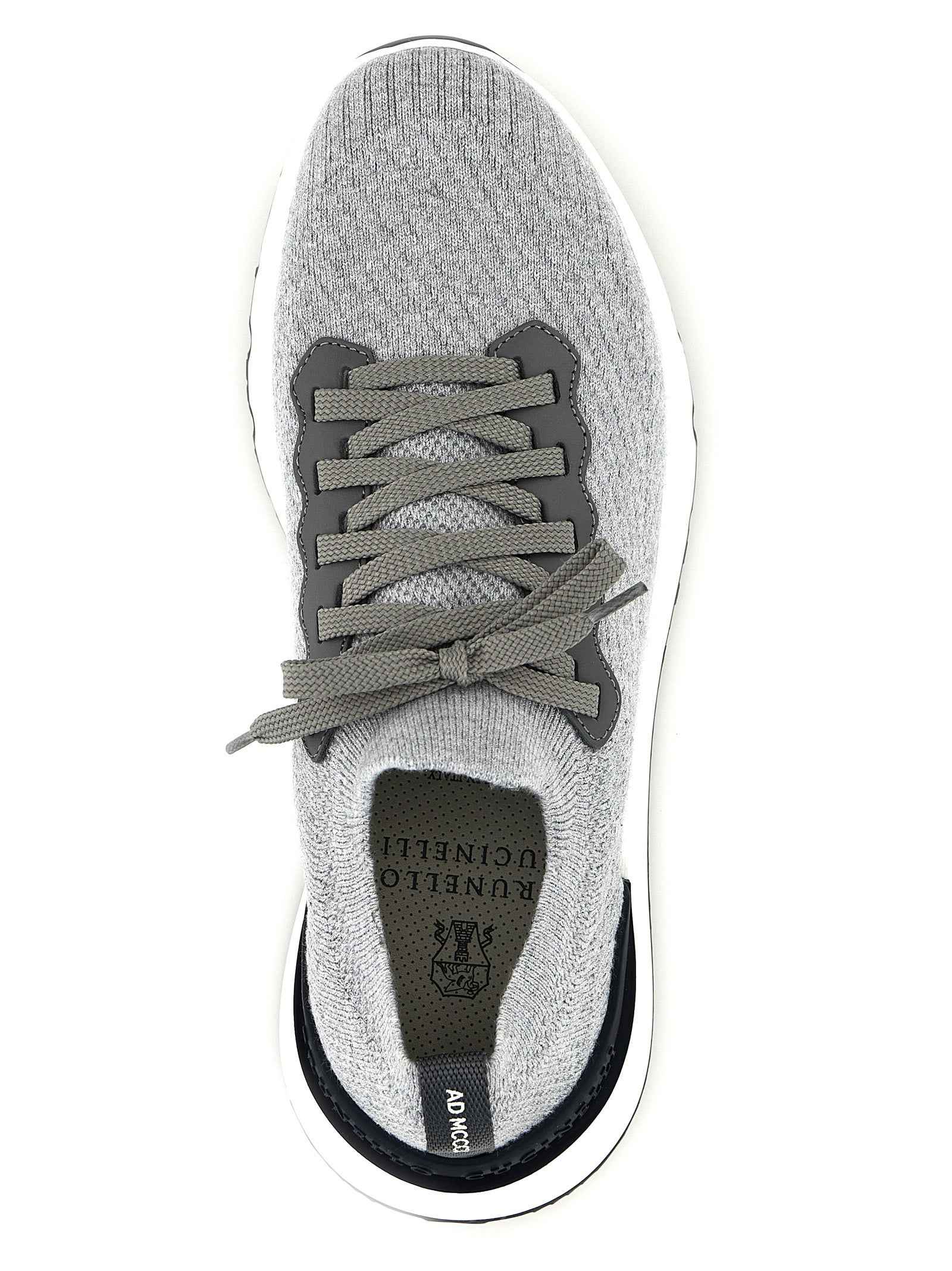 Brunello Cucinelli Gray Cotton Athletic Sneakers