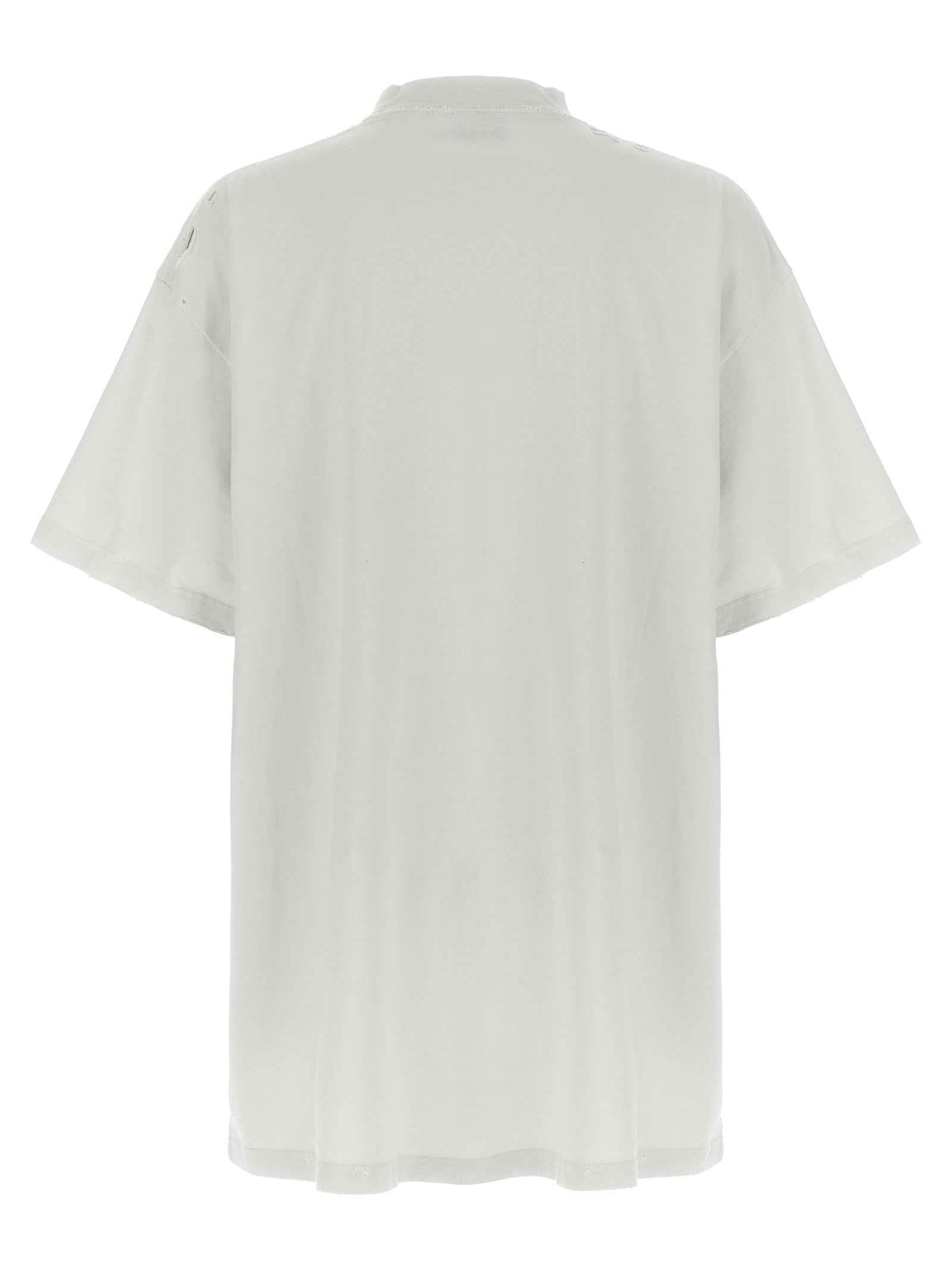 Balenciaga White Cotton T-Shirt