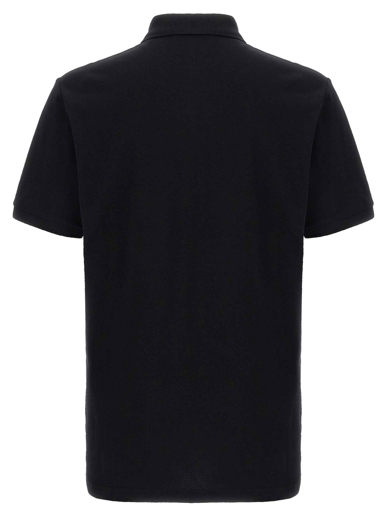 Moschino Black Cotton Polo Shirt