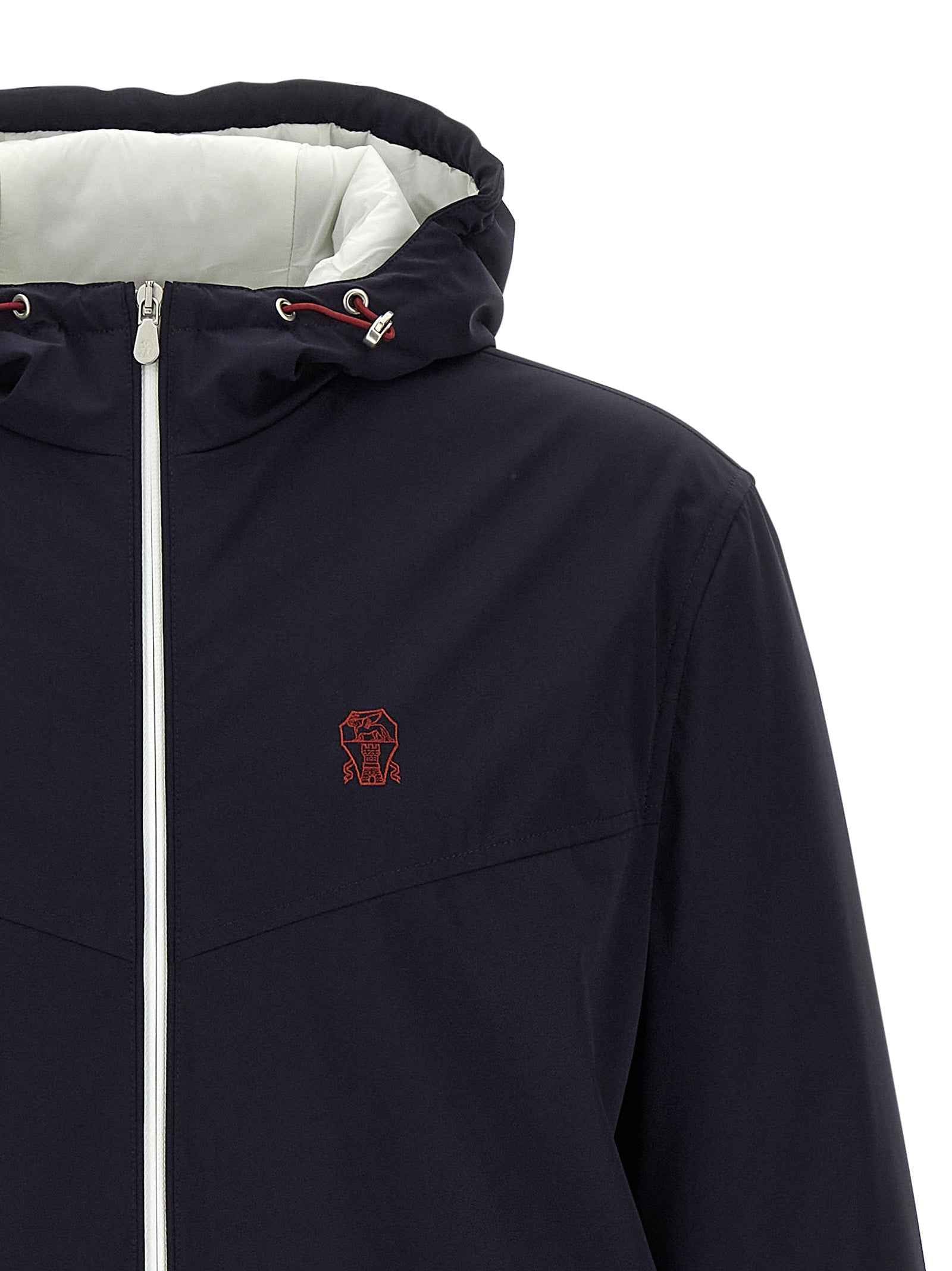 Brunello Cucinelli Blue Polyamide Shell Jacket