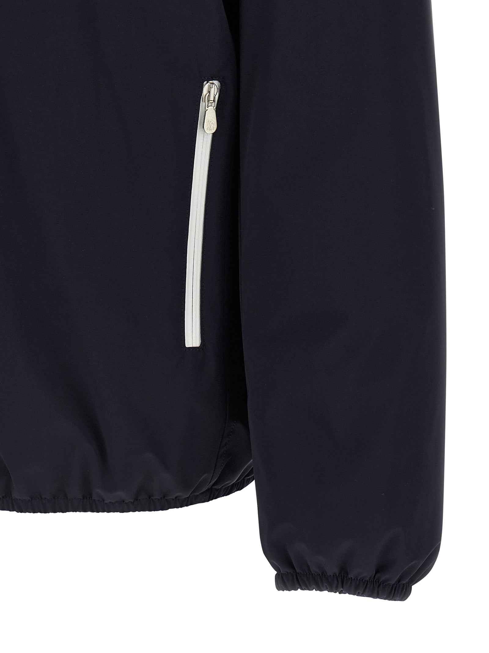 Brunello Cucinelli Blue Polyamide Shell Jacket