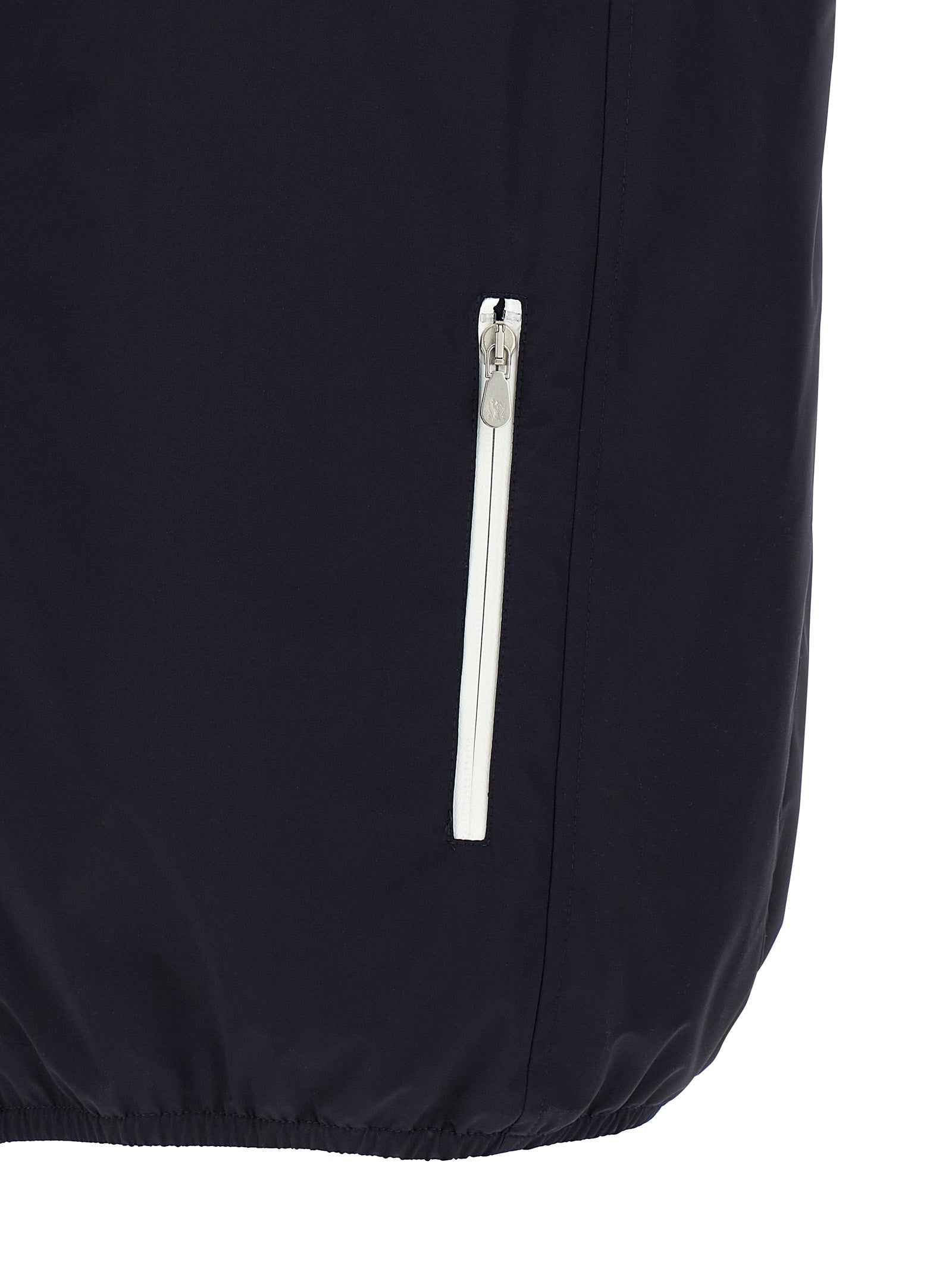 Brunello Cucinelli Blue Polyamide Sleeveless Jacket