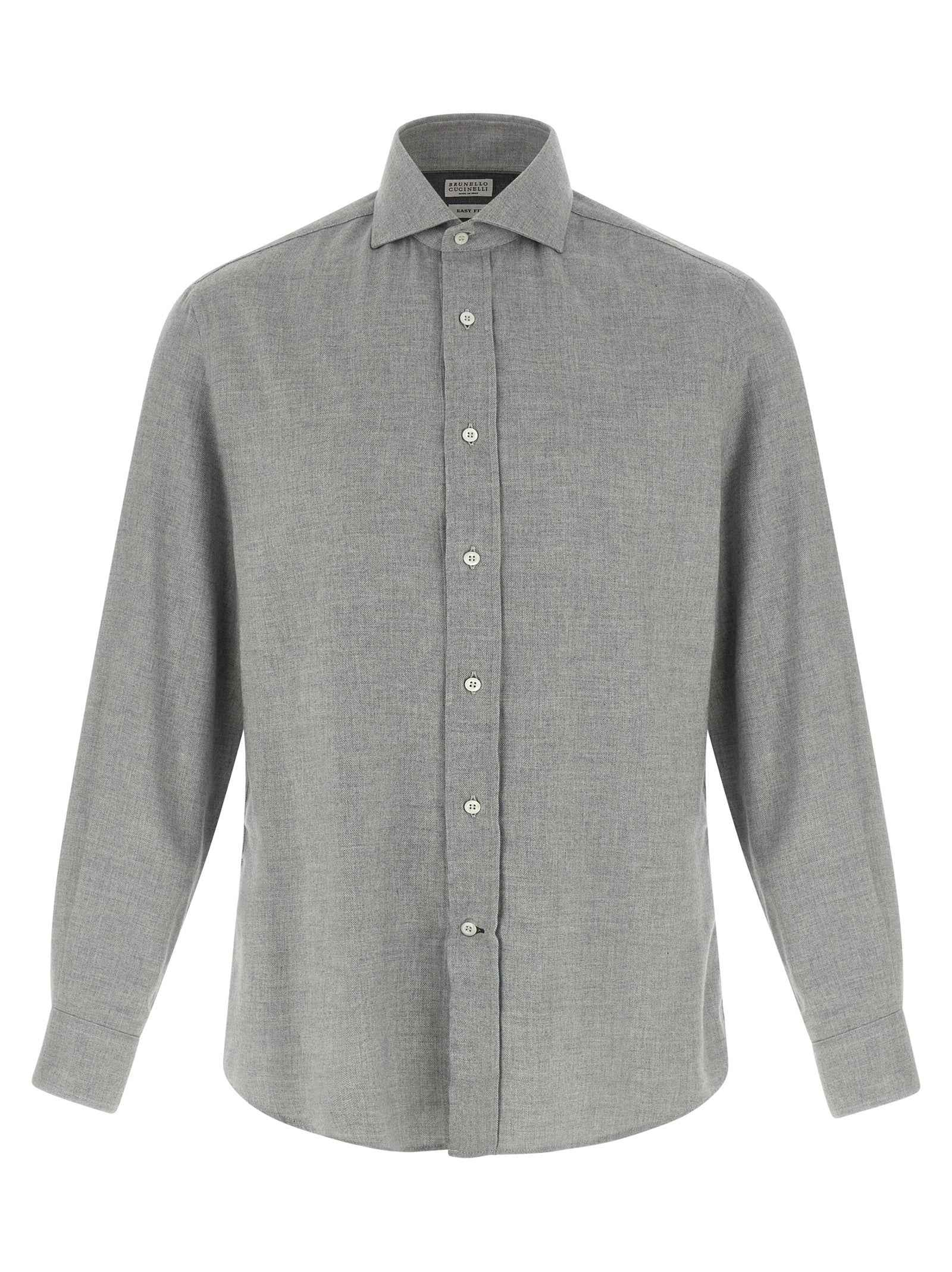 Brunello Cucinelli Gray Cotton Blouse