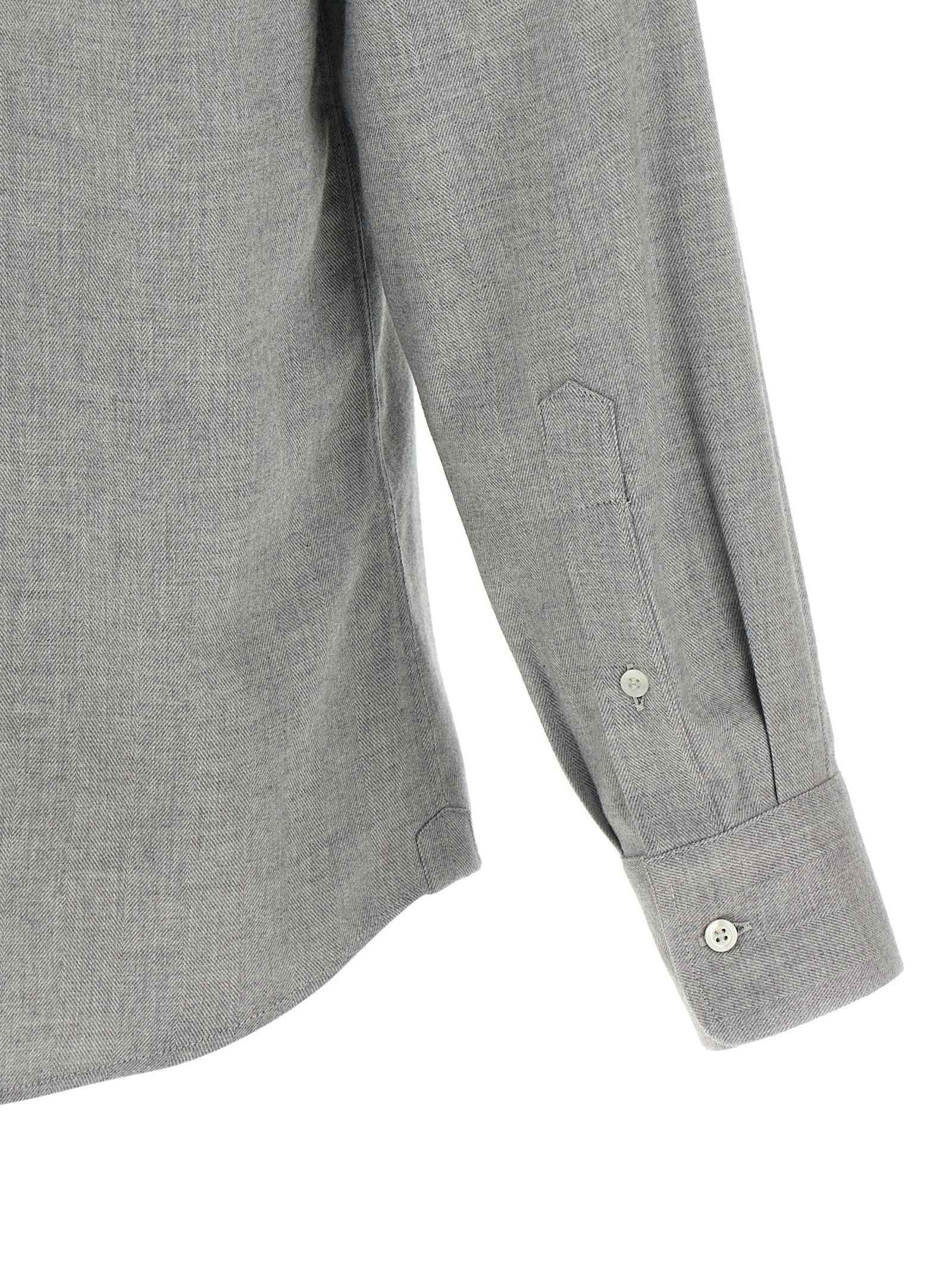 Brunello Cucinelli Gray Cotton Blouse