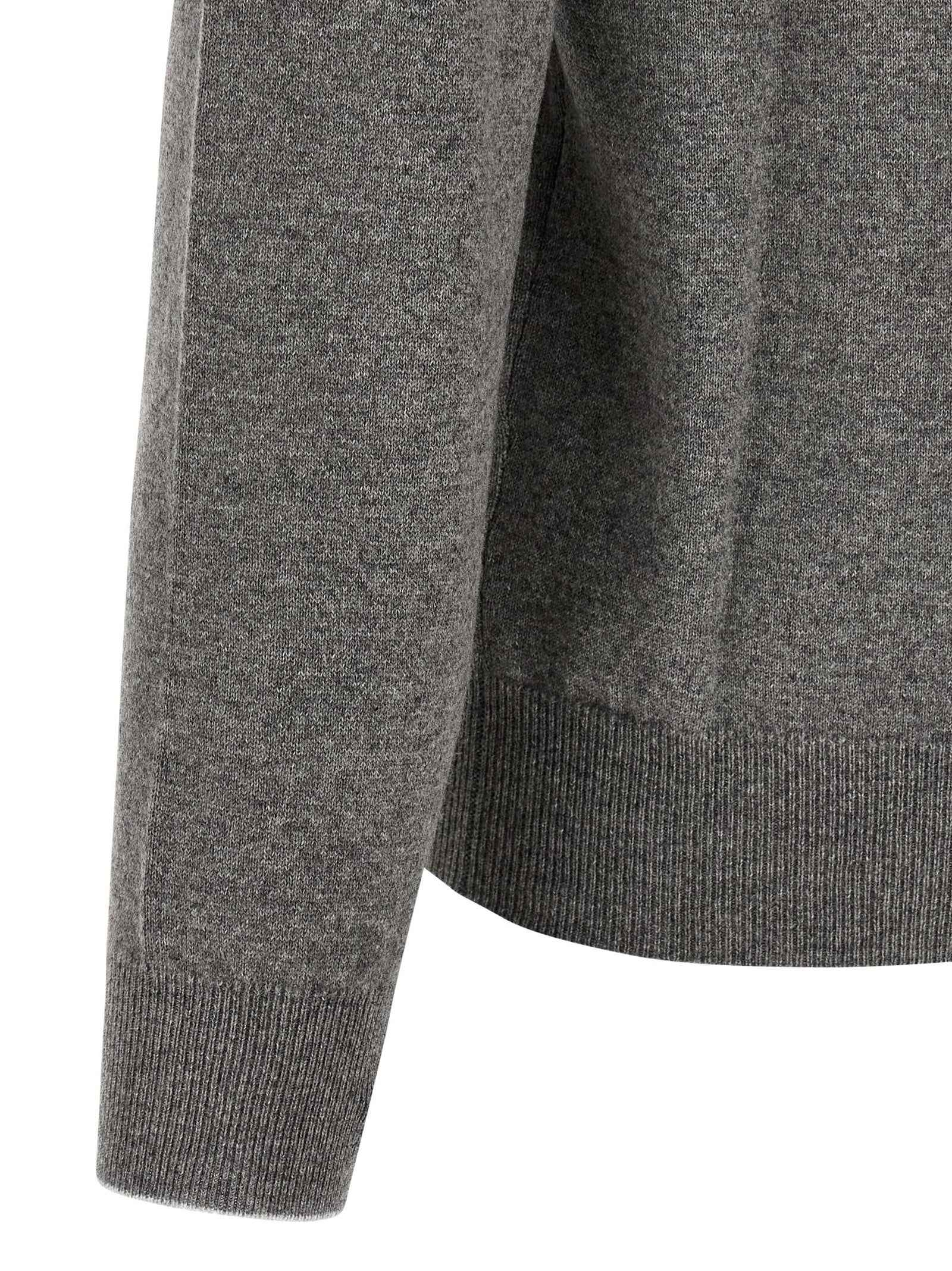 Brunello Cucinelli Gray Cashmere Cardigan