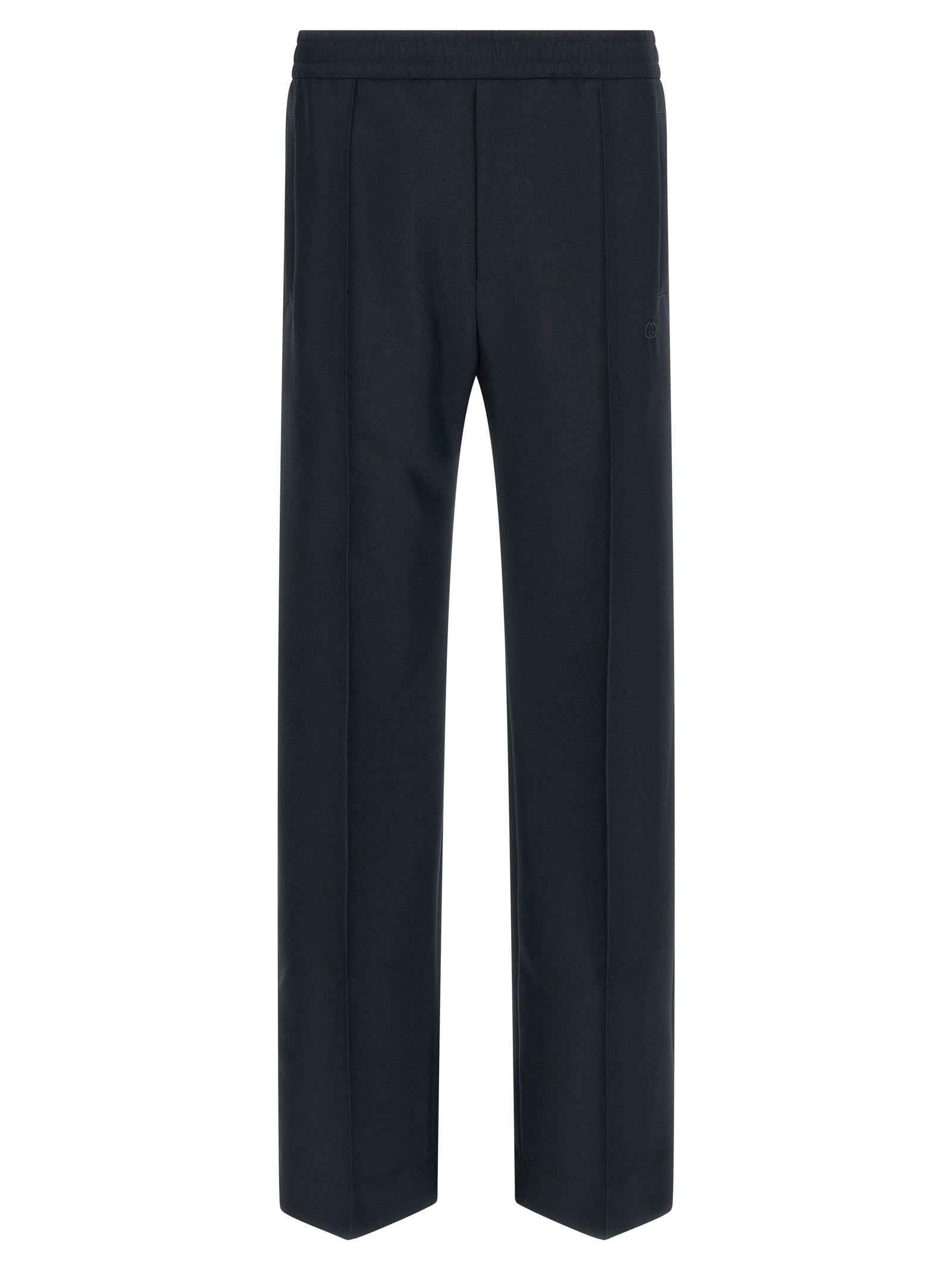 Gucci Blue Polyester Casual Pants