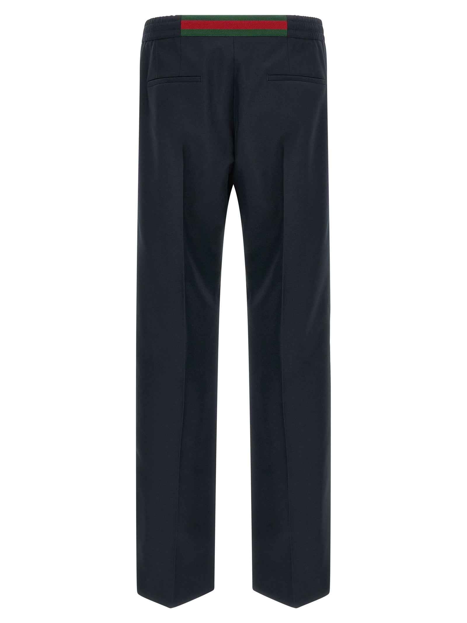 Gucci Blue Polyester Casual Pants