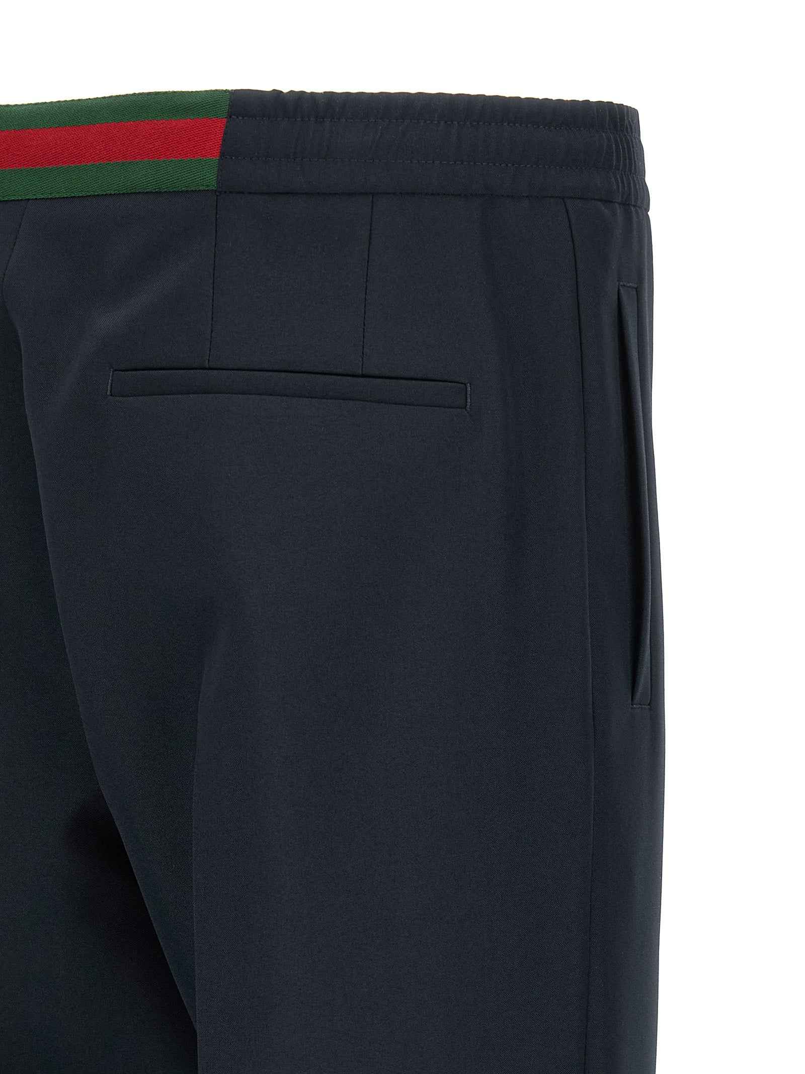 Gucci Blue Polyester Casual Pants