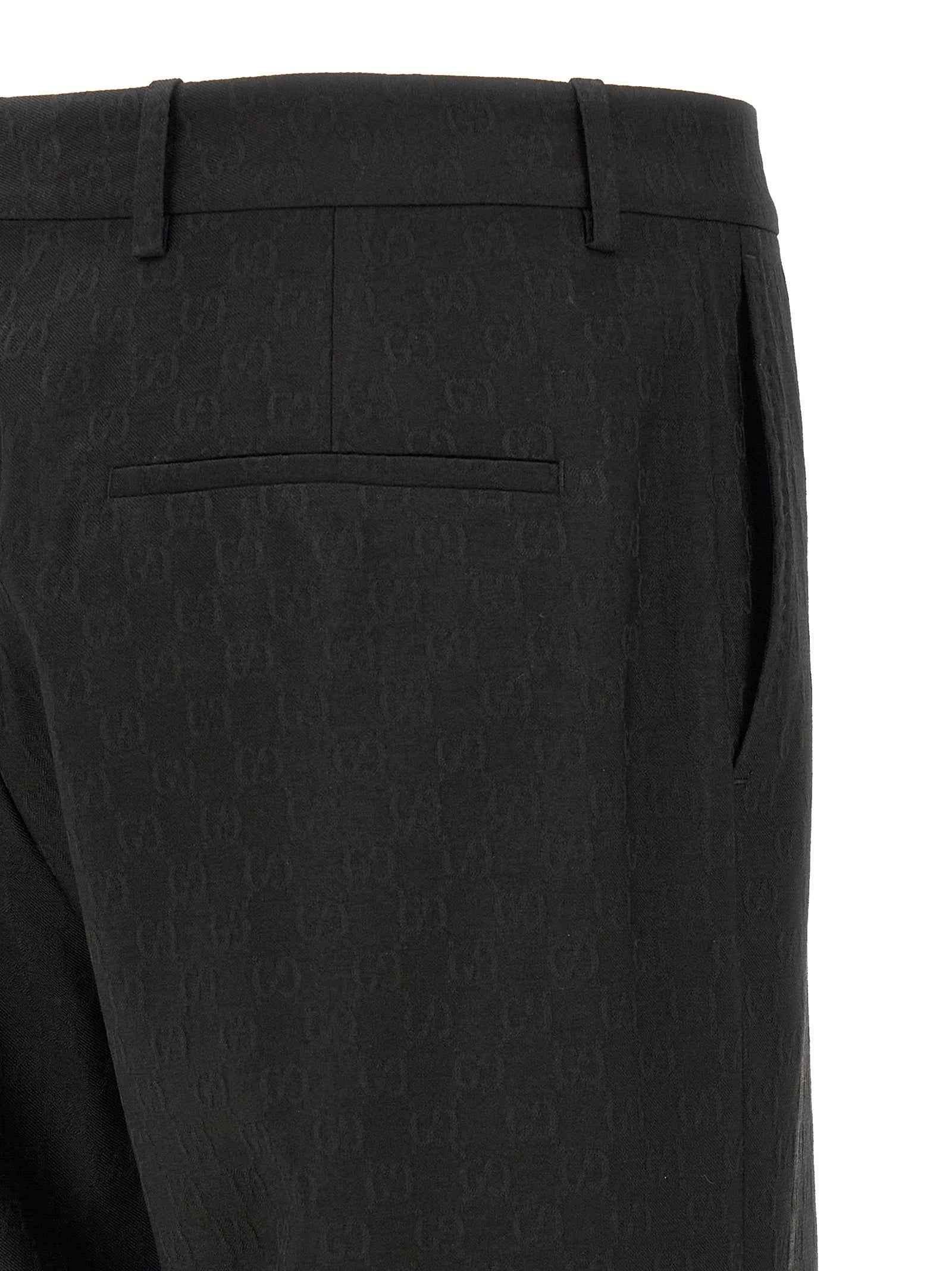Gucci Black Polyester Dress Pants