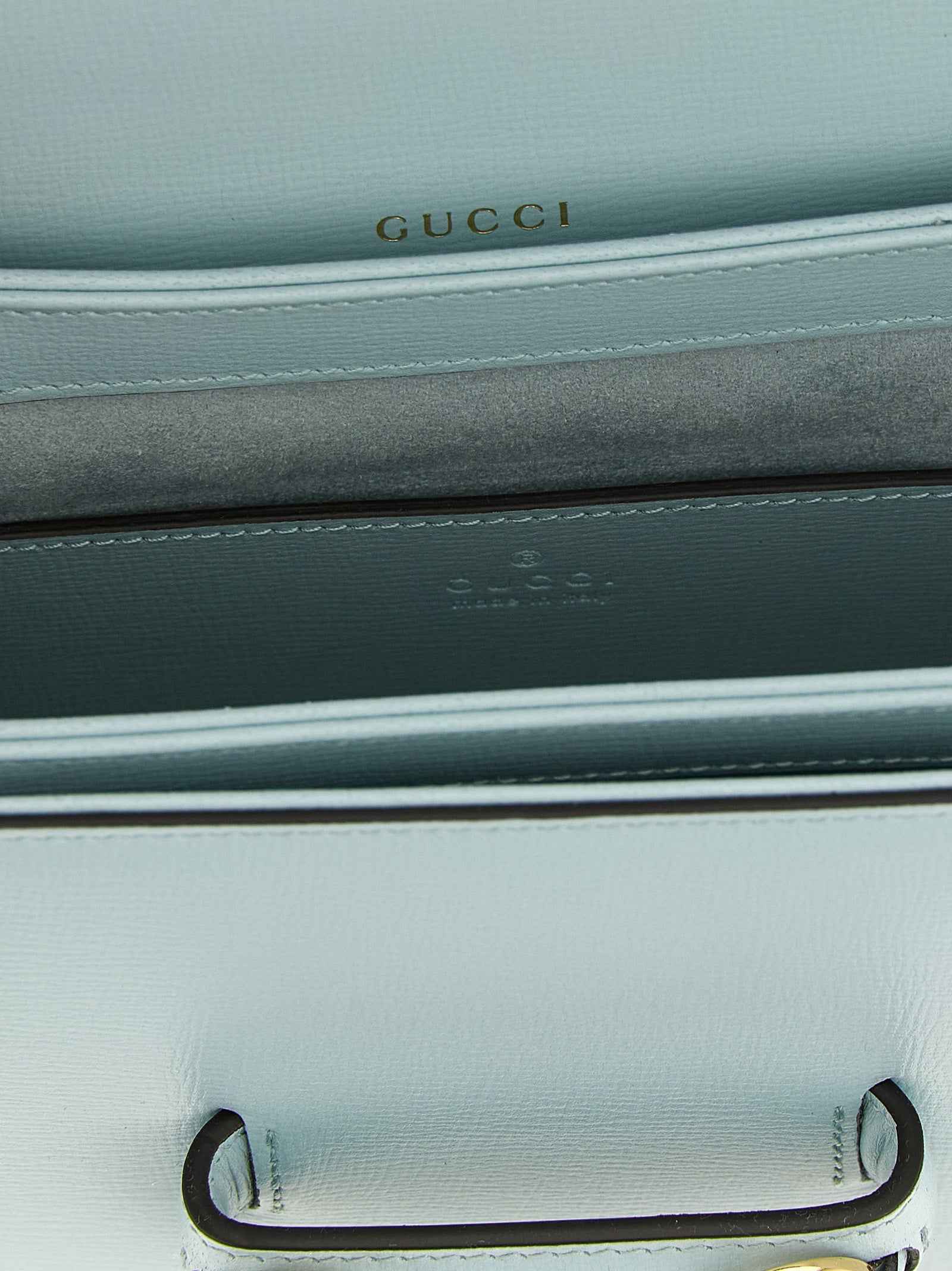 Gucci Blue Calfskin Shoulder Bag