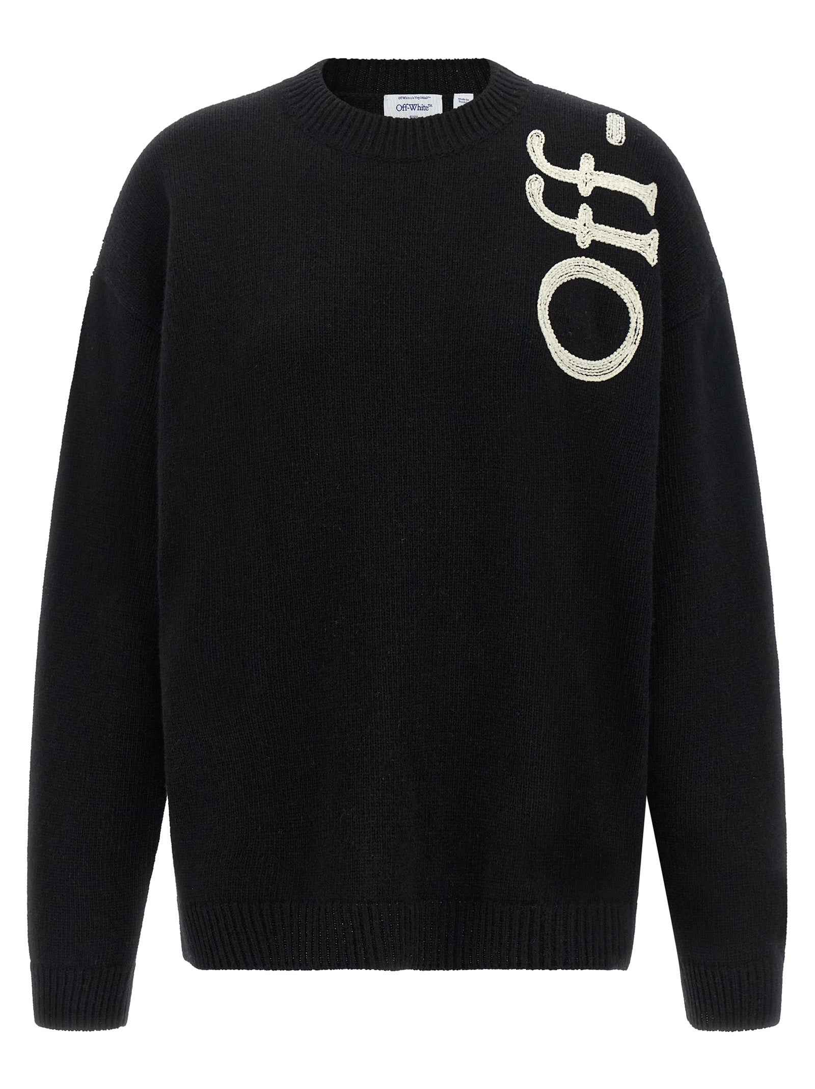 Off-White Bicolor Wool Cardigan
