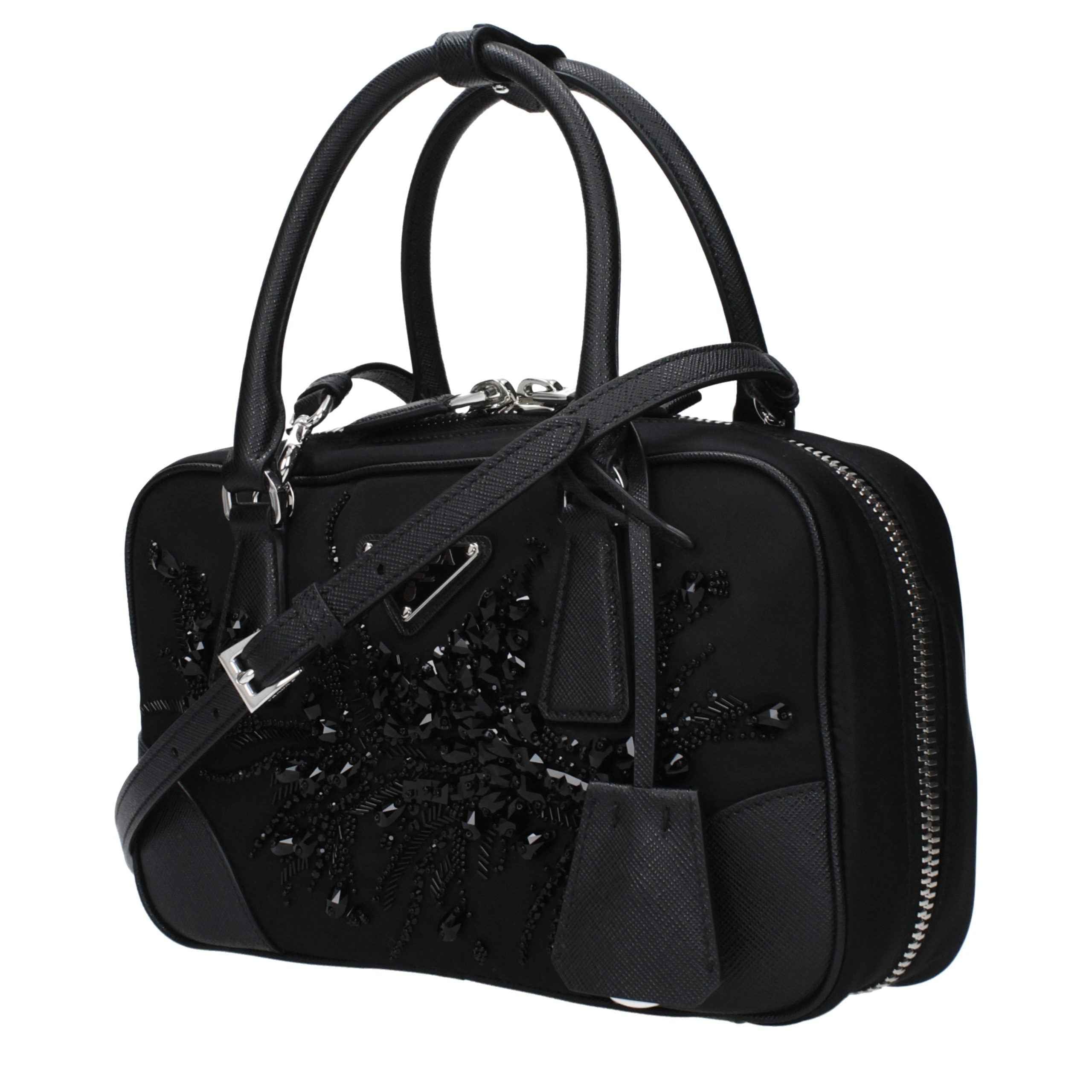 Prada Black Fabric Handbag