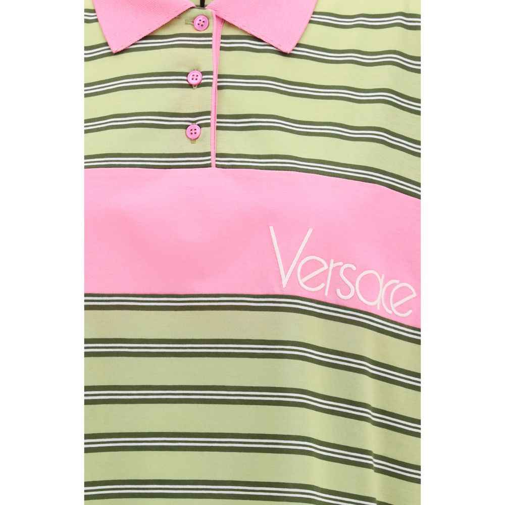Versace Multicolor Cotton Polo Shirt