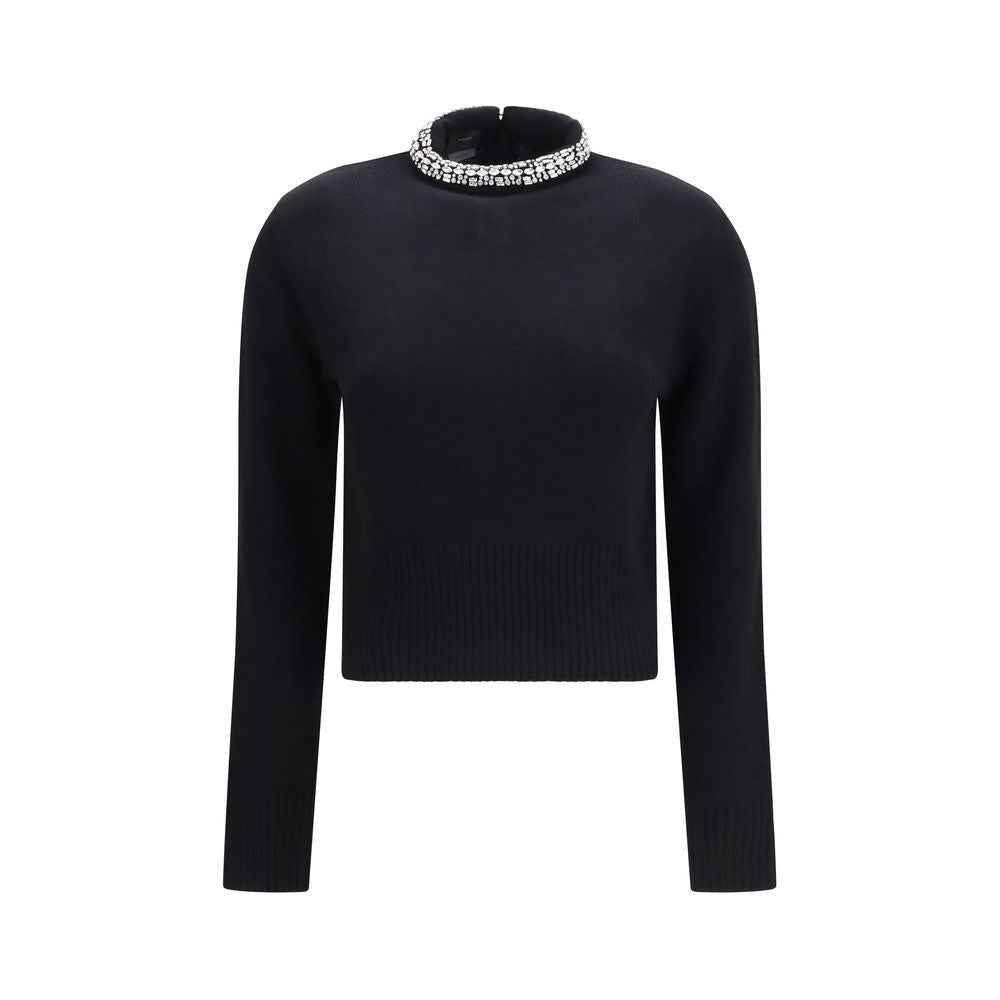 PINKO Black Wool Oves Aries Sweatshirt