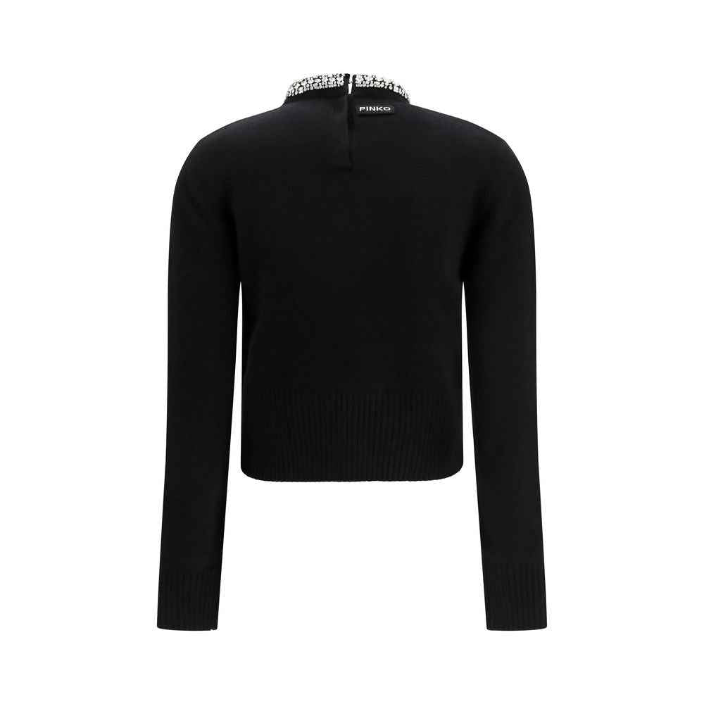 PINKO Black Wool Oves Aries Sweatshirt