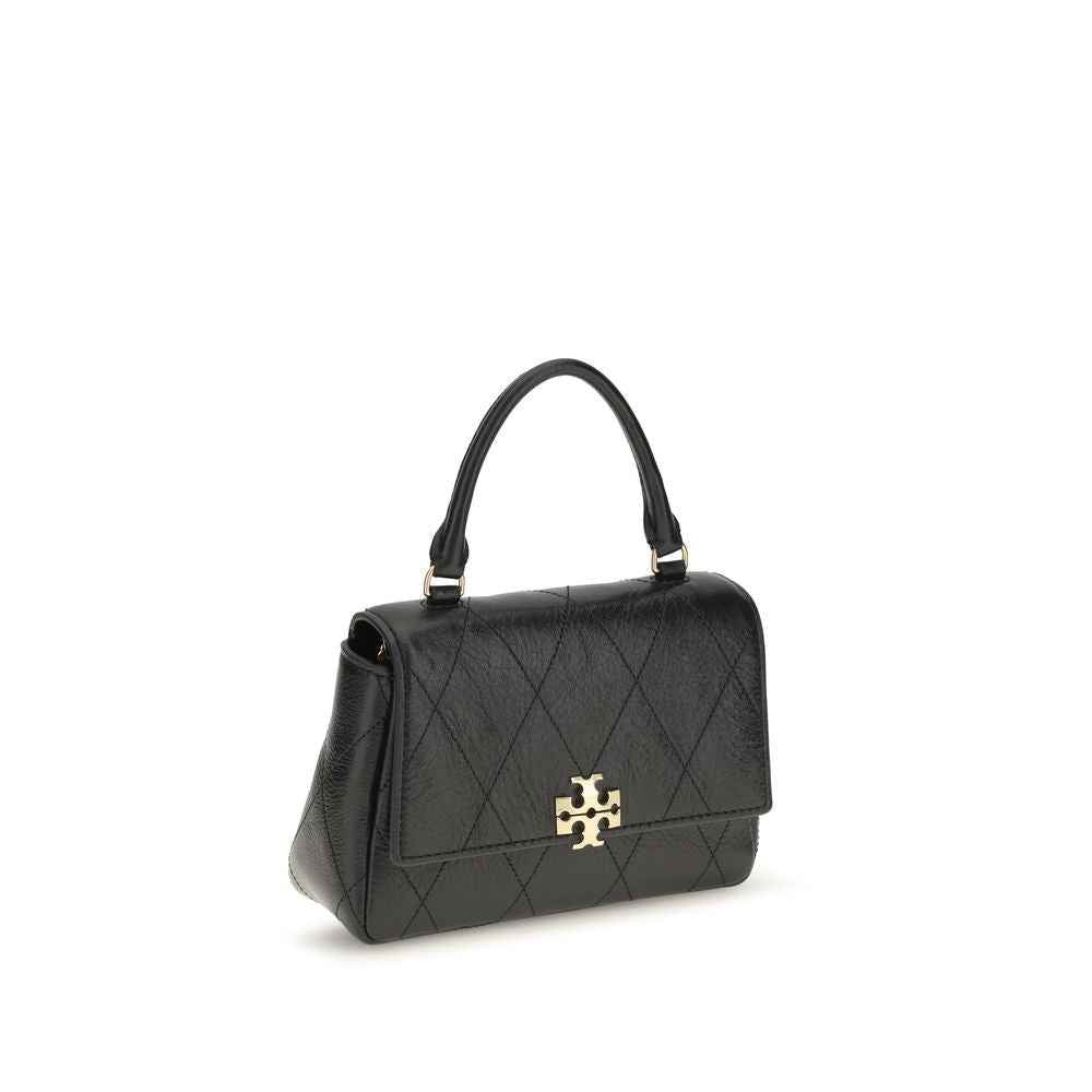 Tory Burch Black Calf Leather Bos Taurus Wallet