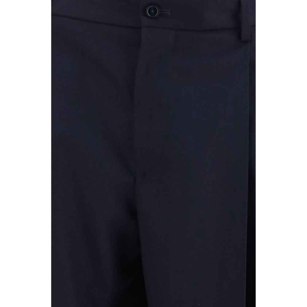 Dolce & Gabbana Blue Wool Oves Aries Dress Pants