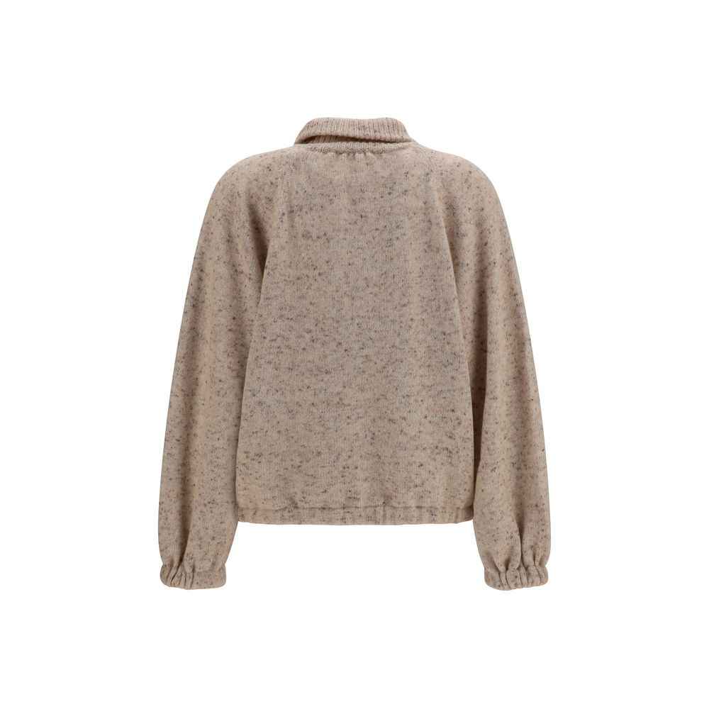 Fabiana Filippi Beige Wool Oves Aries Bomber