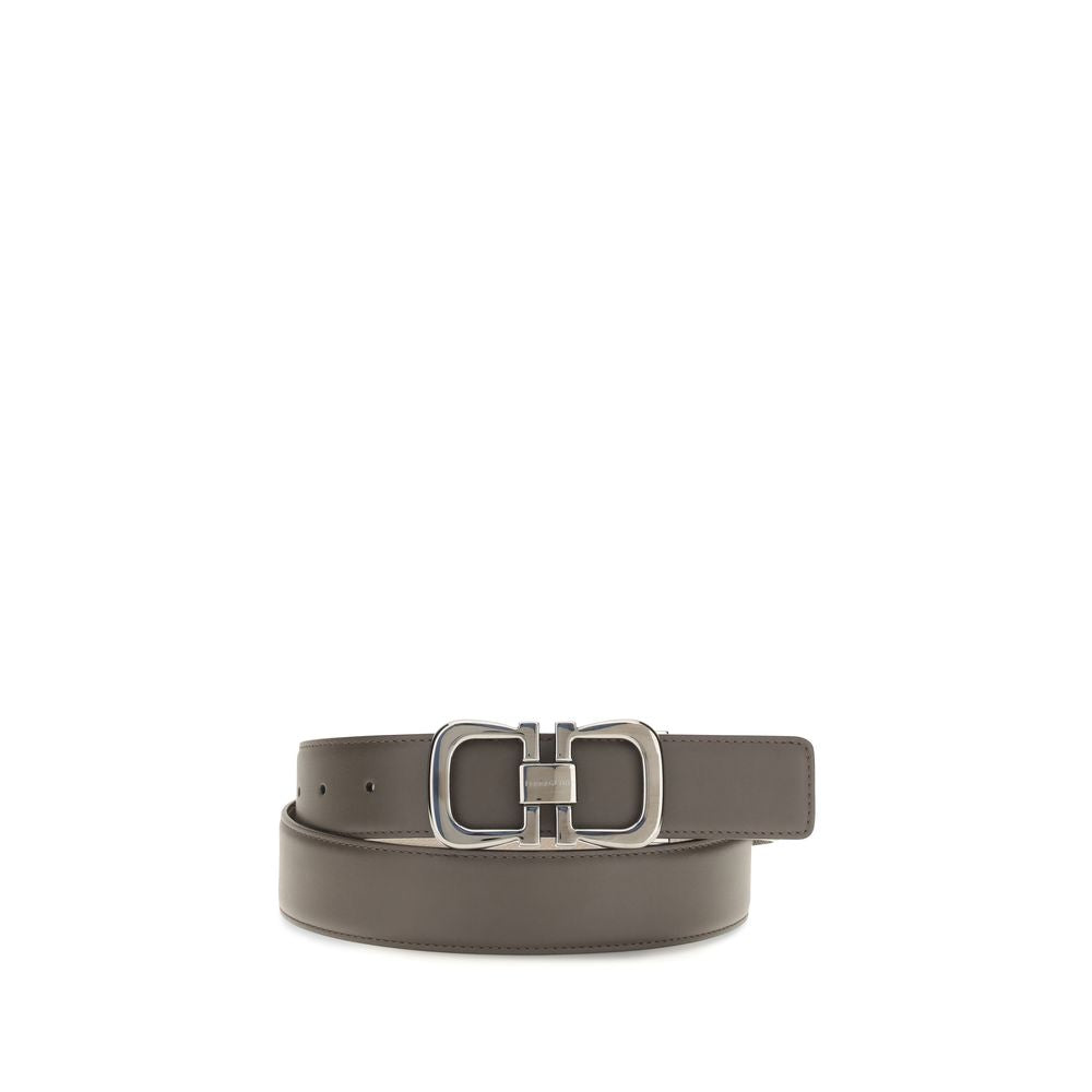 Ferragamo Brown Calf Leather Bos Taurus Regular Belt
