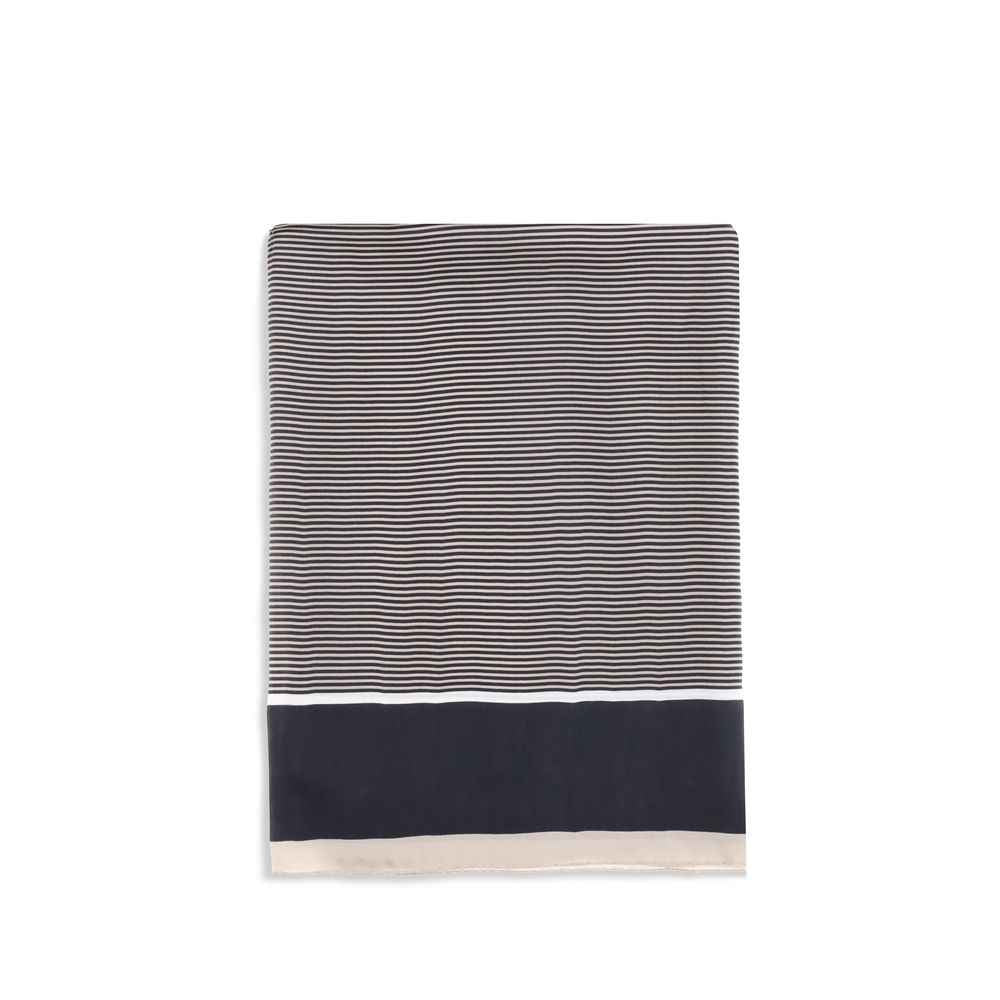 Saint Laurent Blue Silk Scarf