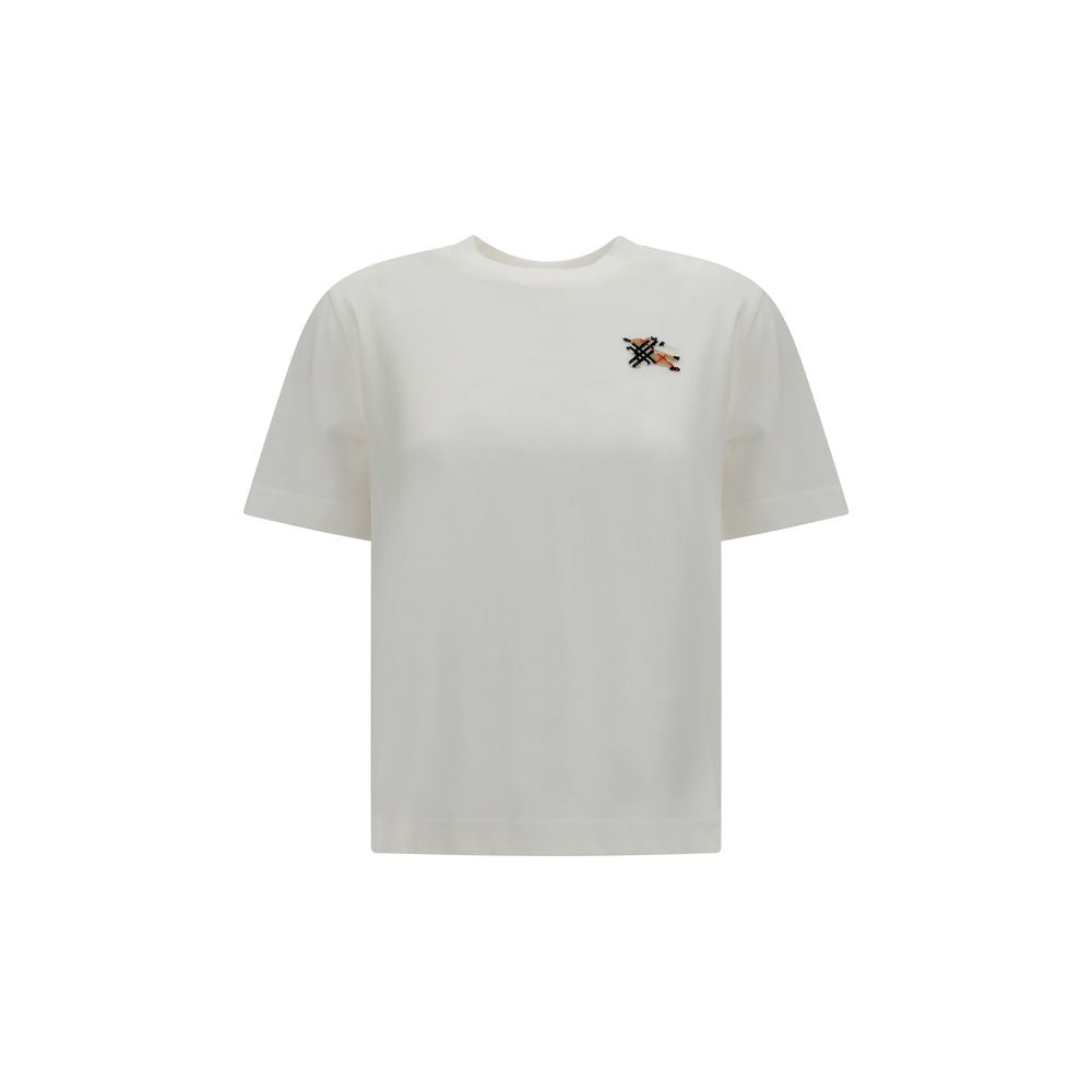 Burberry White Cotton T-Shirt