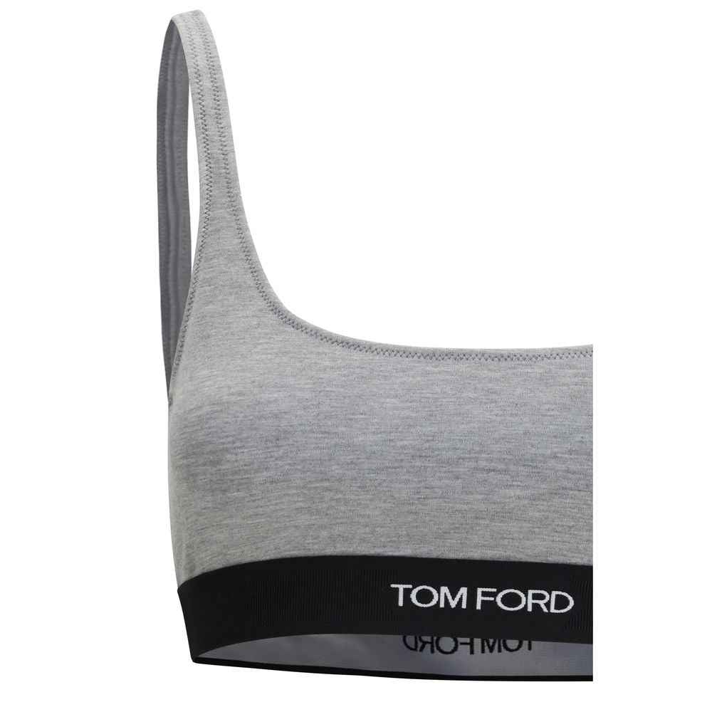 Tom Ford Gray Modal Sport Bra