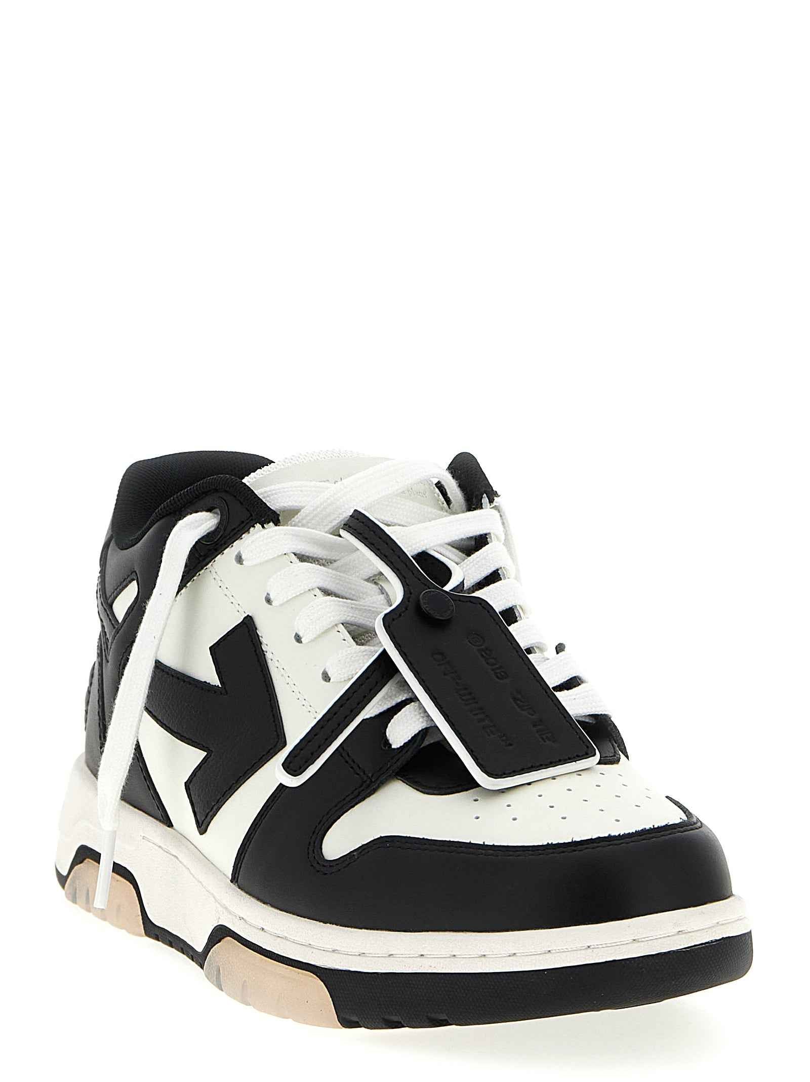 Off-White Bicolor Calfskin Low Top Sneakers