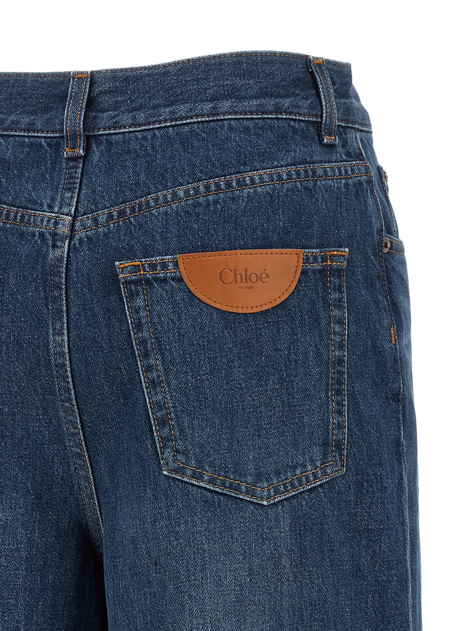 Chloé Blue Cotton Jeans Denim