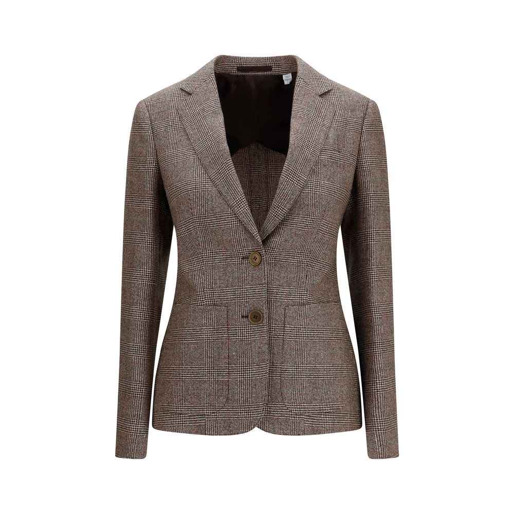 Burberry Brown Wool Oves Aries Blazer