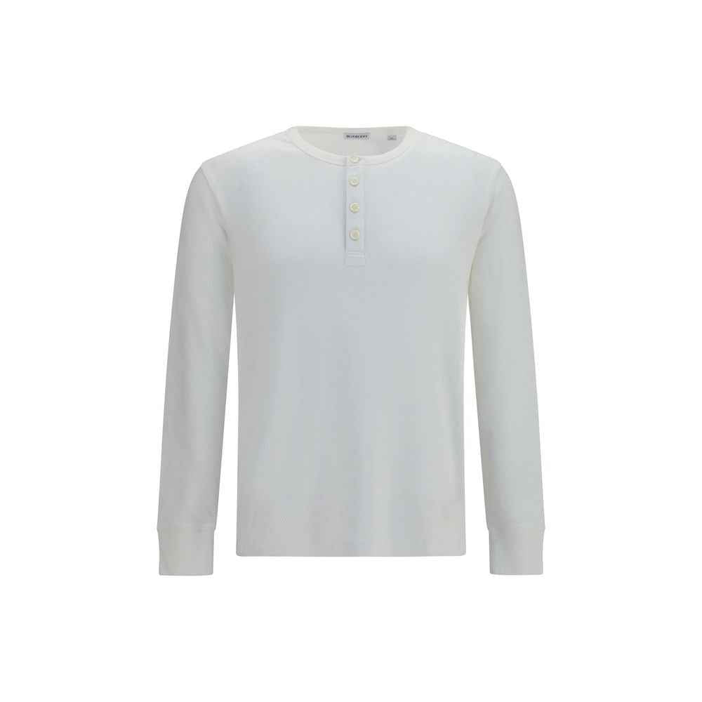 Burberry White Cotton Long Sleeve T-Shirt