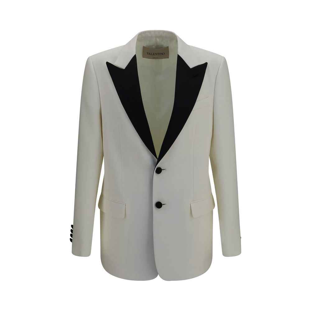 Valentino Garavani White Wool Oves Aries Blazer