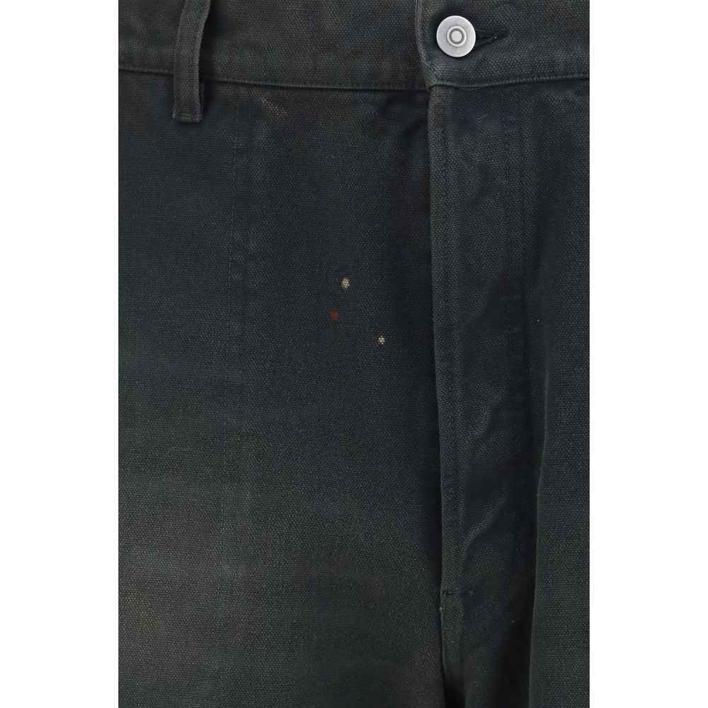 Maison Margiela Gray Cotton Casual Pants