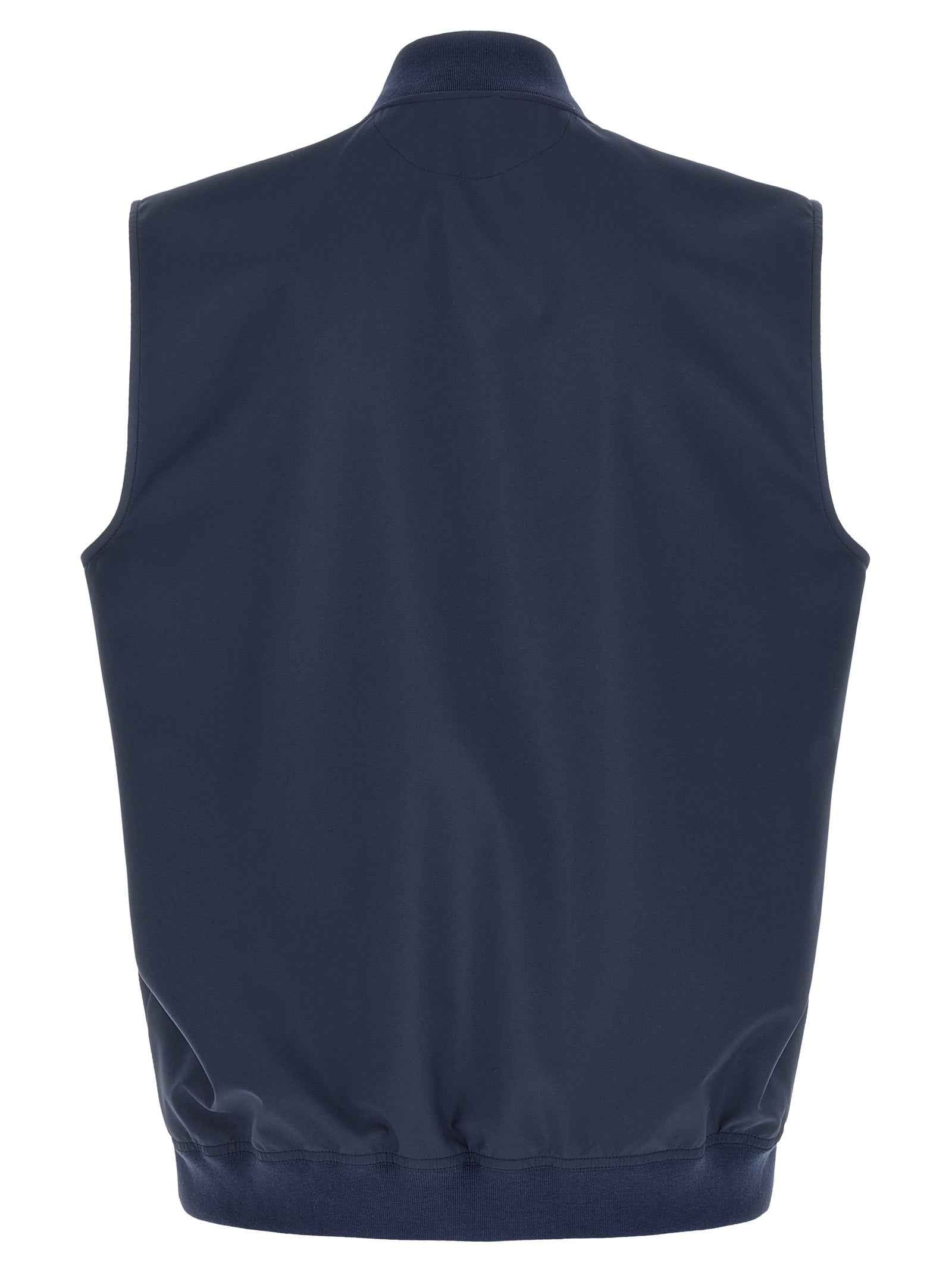Brunello Cucinelli Blue Polyester Sleeveless Jacket
