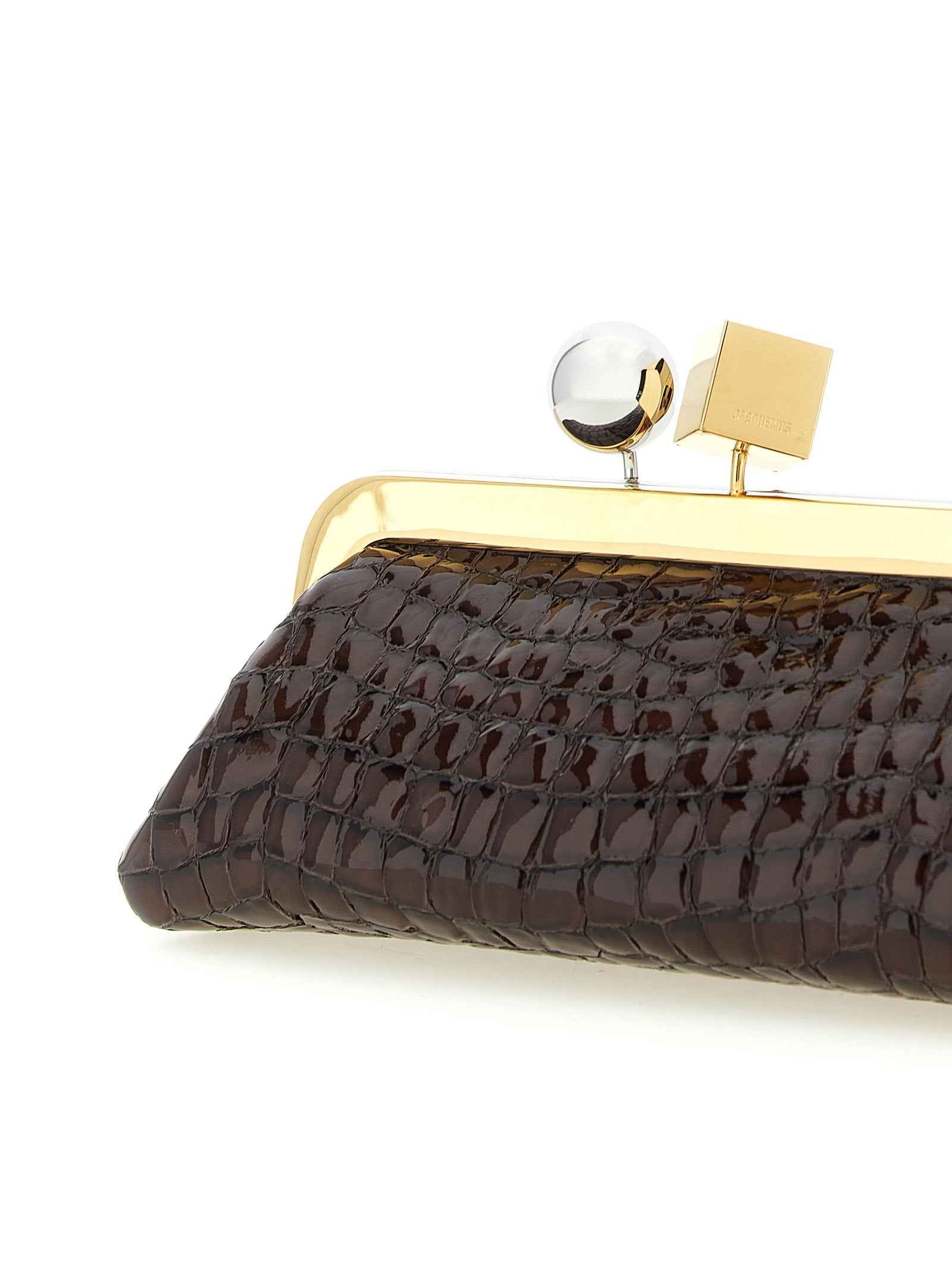 Jacquemus Brown Goatskin Clutch Bag
