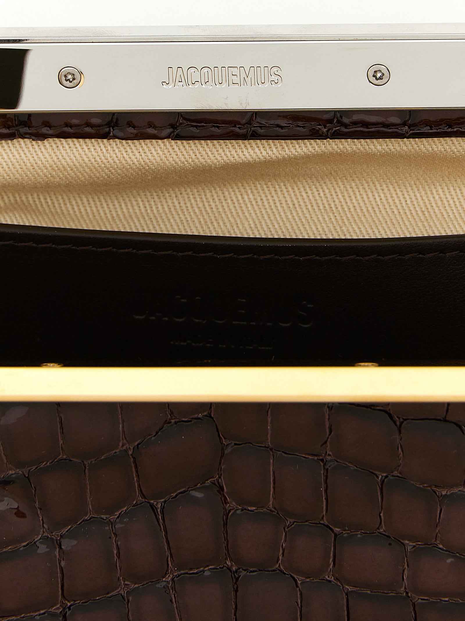 Jacquemus Brown Goatskin Clutch Bag