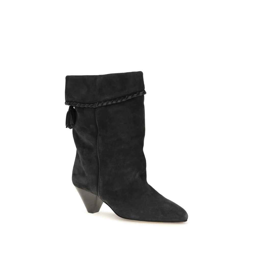 Isabel Marant Black Calf Leather Bos Taurus Boots